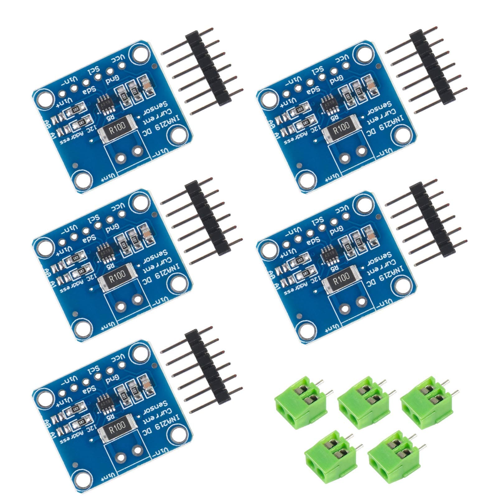 5 pcs CJMCU-219 INA219 I2C Interface Bidirectional DC Current/Power Monitoring Sensor Module for Arduino Raspberry Pi