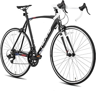 HILAND 700C Road Bike, 14 Speeds Sport Bike, Light Weight Aluminum Frame, Racing Bike for Men Women Adult Bicycle