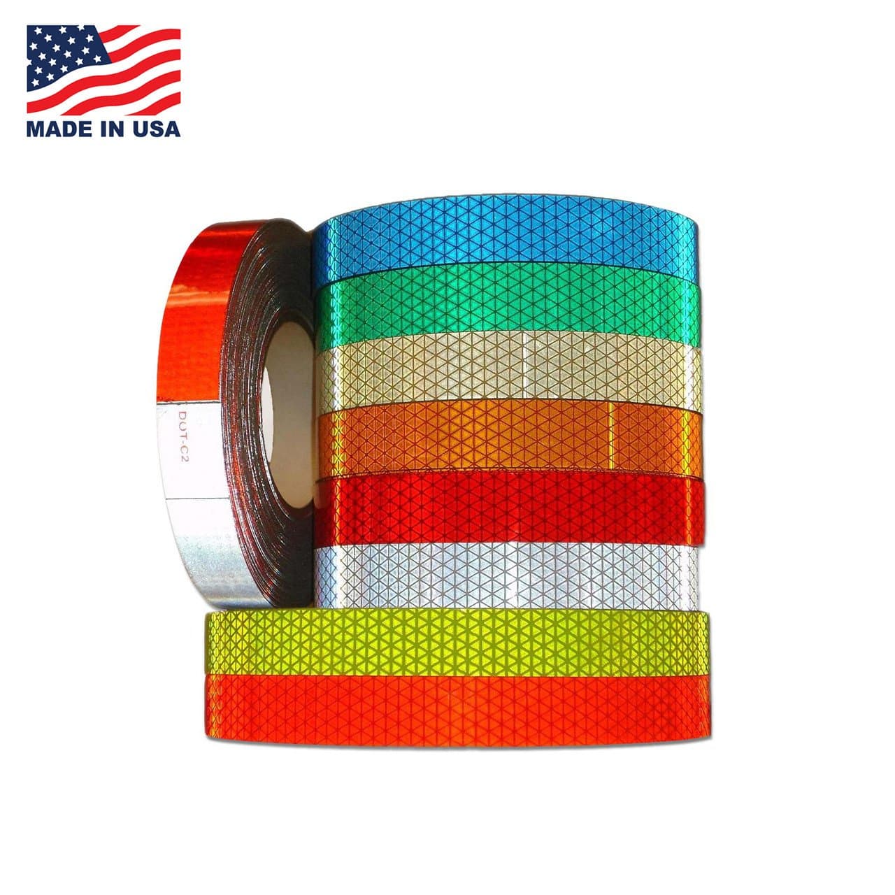 DOT Reflexite Conspicuity Solid Colors - Reflexite V92 Tape (V92DB) (White, 1.5" (38mm), Single Roll)