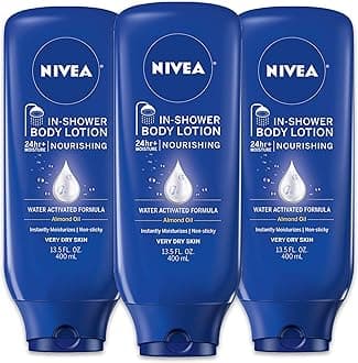 NIVEA Nourishing In Shower Lotion, Body Lotion for Dry Skin, 13.5 Fl Oz Bottle