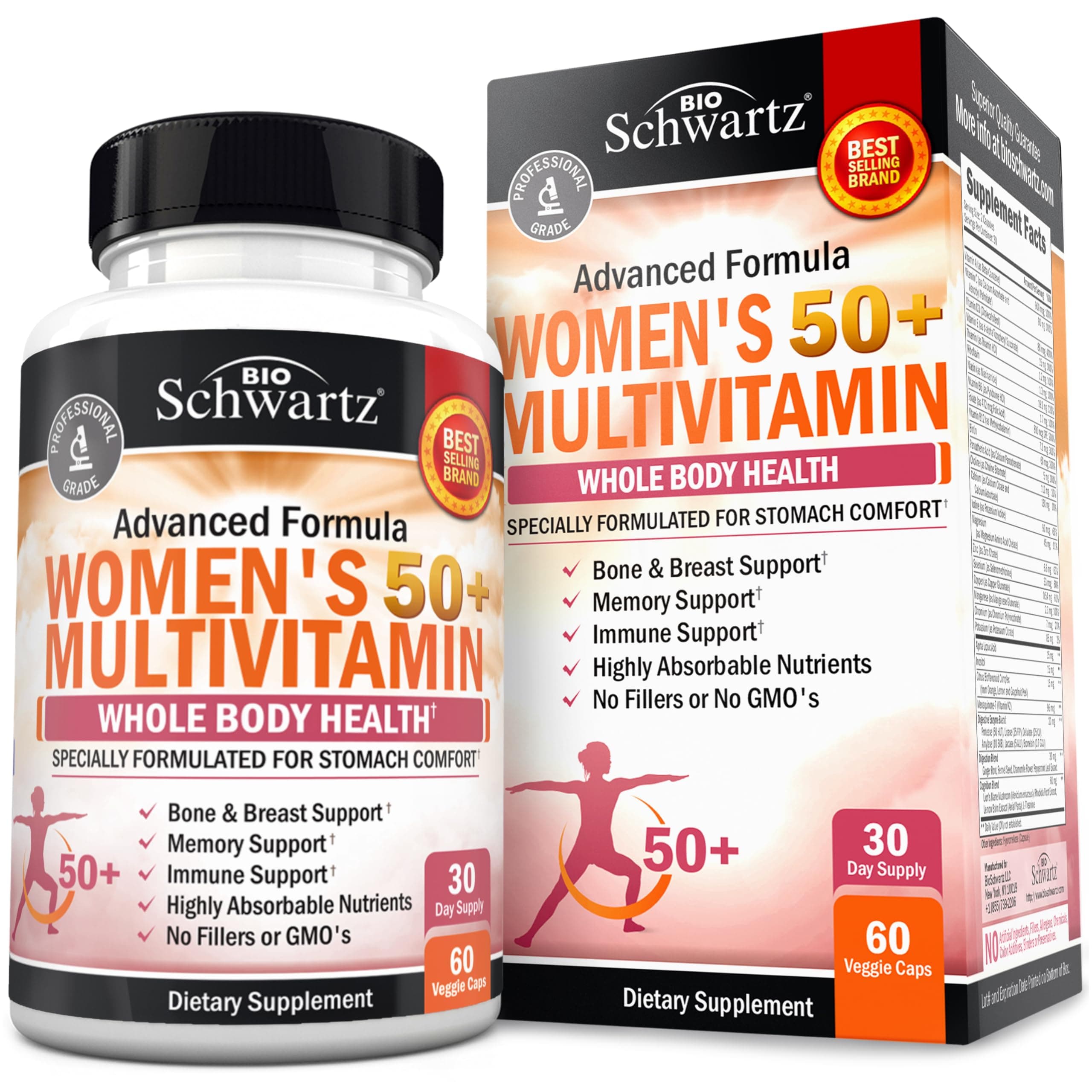 Women's 50+ Multivitamin, 60 Veggie Caps