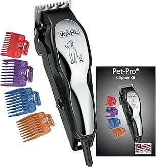 USA Clipper Pet-Pro Dog Grooming Kit - Electric Corded Dog Clipper for Dogs & Cats with Fine & Medium Coats - Model 9281-210