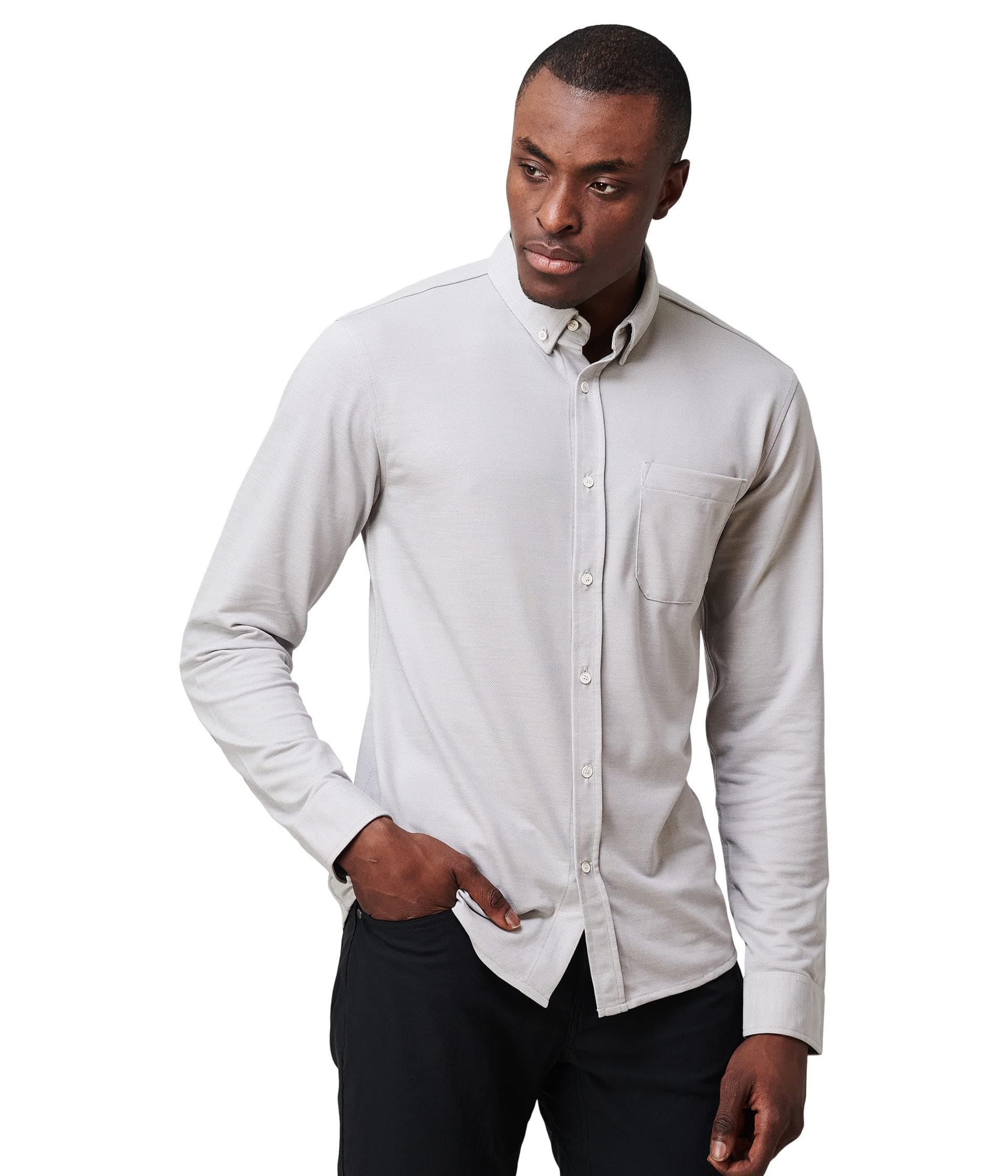 Western RiseLimitless Merino Wool Men's High Performance Button-Down Shirt