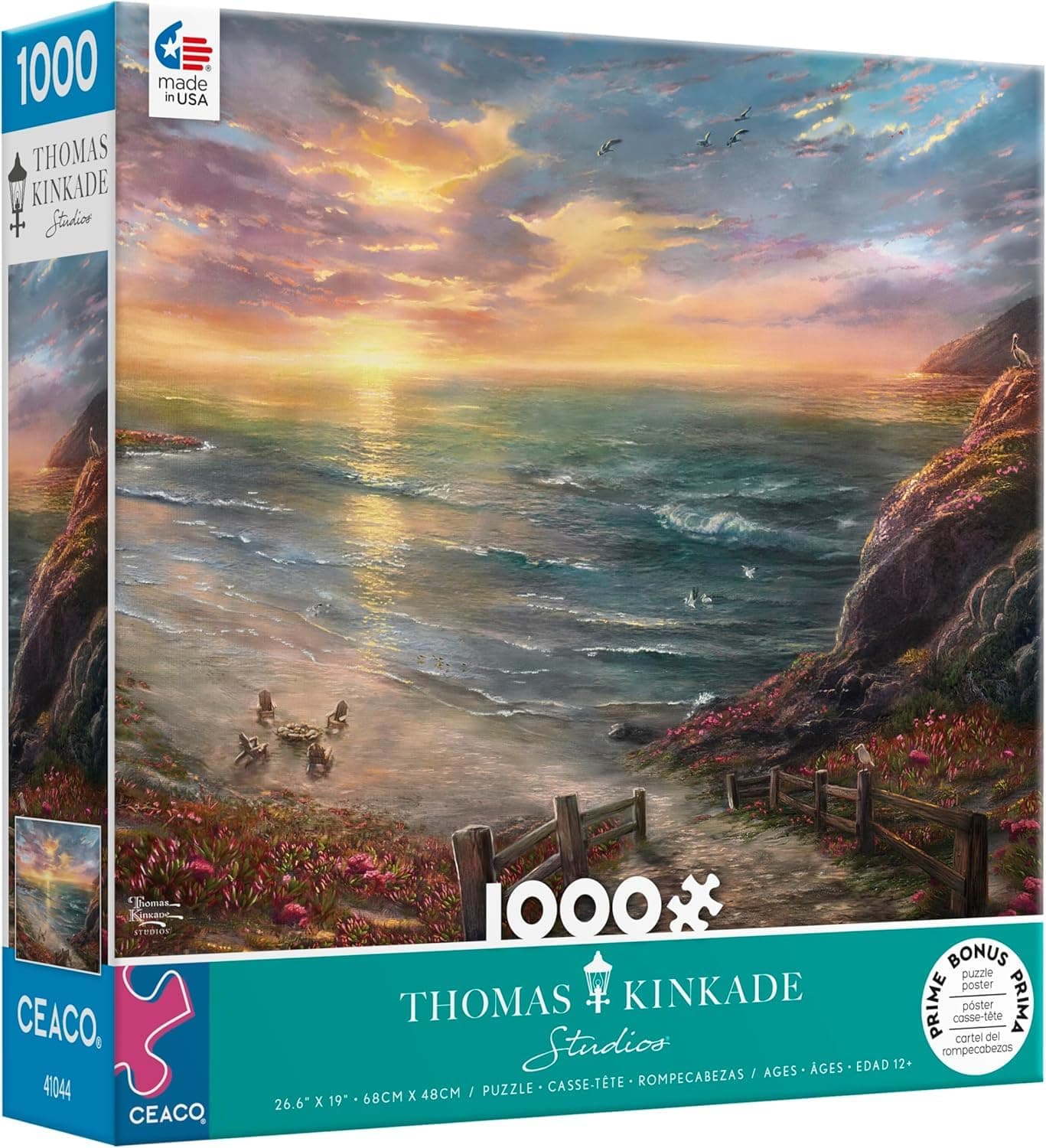 Thomas Kinkade - Beachside Gathering - 1000 Piece Jigsaw Puzzle
