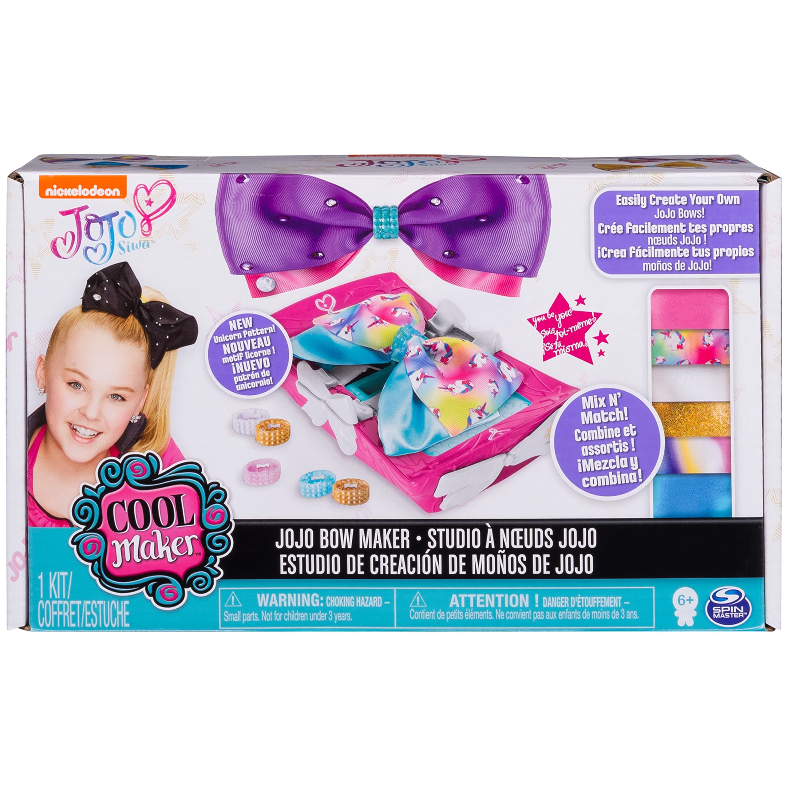 Cool Maker – JoJo Siwa Bow Maker with Rainbow and Unicorn Patterns, for Ages 6 and Up