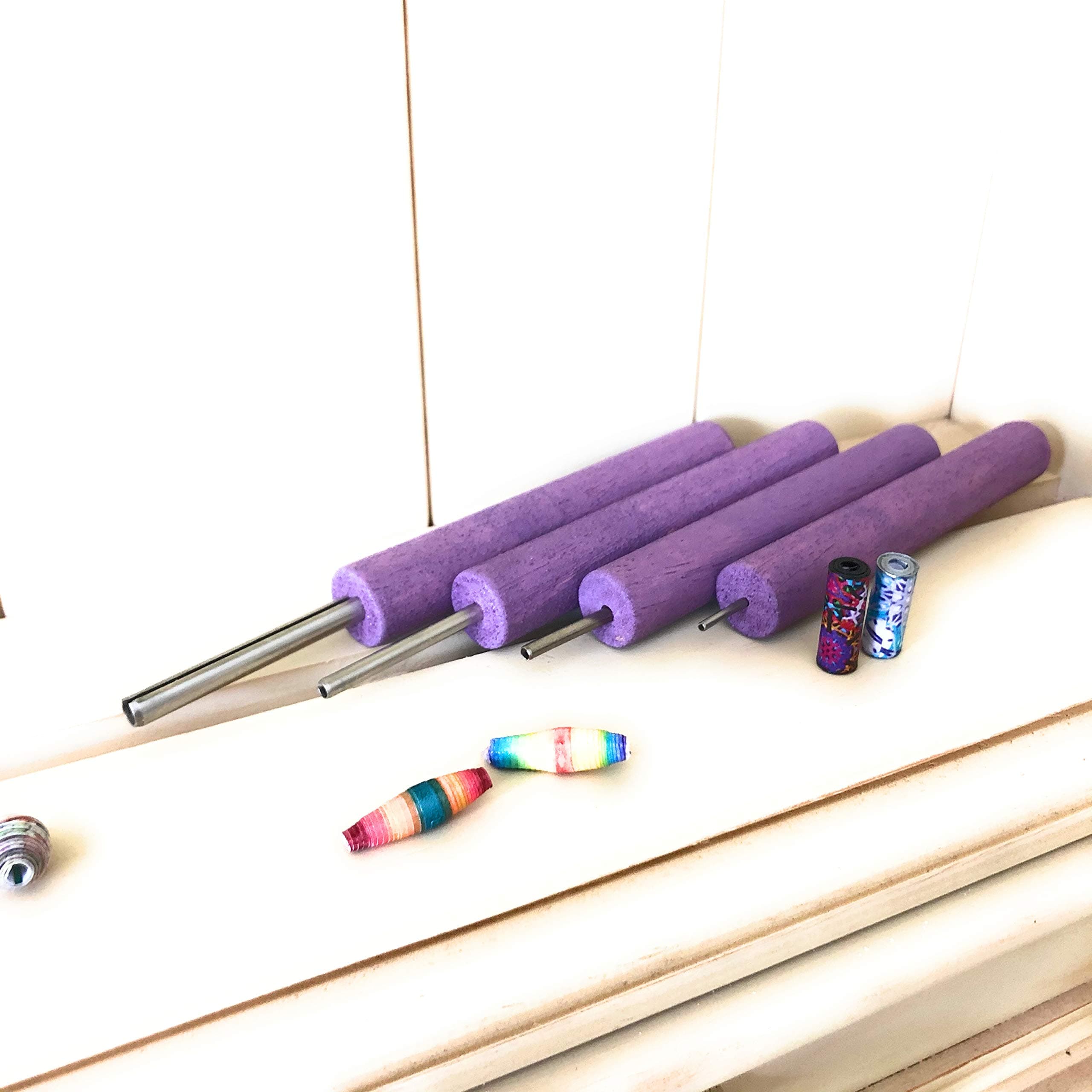 Paper Bead Tools – Squeakerchimp – Eco Craft Making – Quilling Tool Kit – Recycled Paper Jewellery Maker Rollers