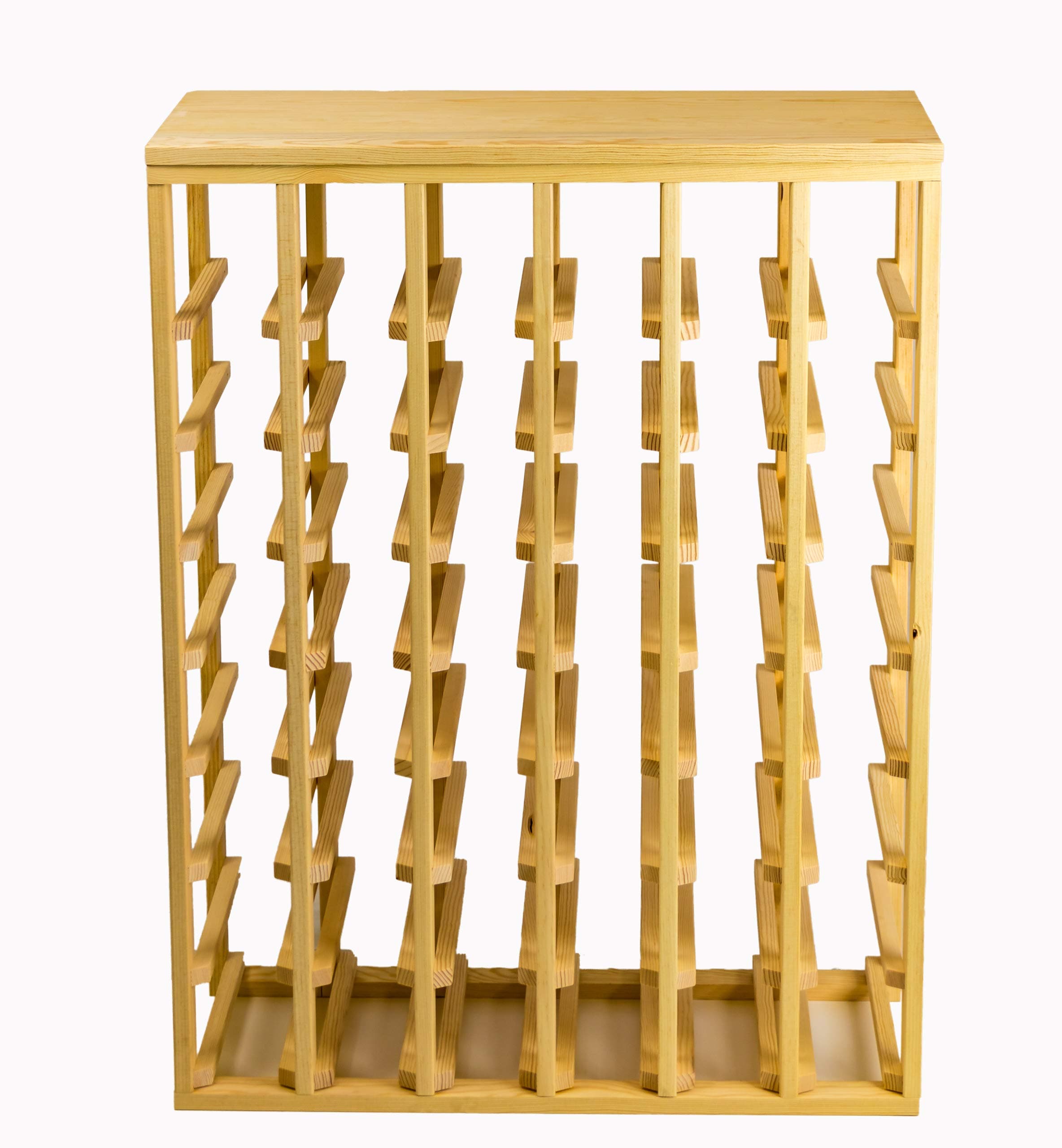 Creekside 48 Bottle Table Wine Rack (Pine) by Creekside - Exclusive 12 inch deep design conceals entire wine bottles. Hand-sanded to perfection!, Pine