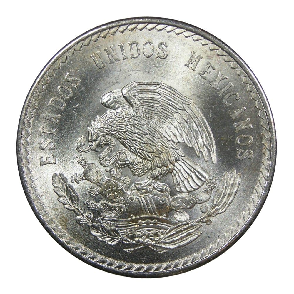 1948 Mexico 5 Pesos Silver Coin - Mint State