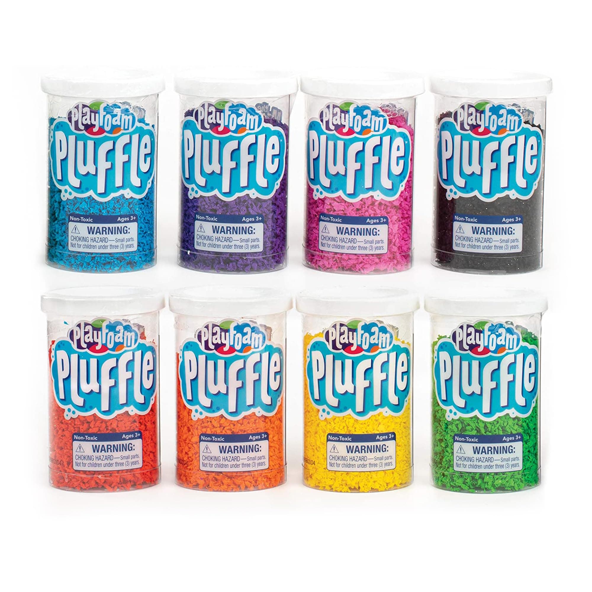 Pluffle® Mini 8-Pack - Sensory Bin Foam Set, No Mess Alternative to Sand Toys & Slime for Toddlers at Home or in the Classroom, Fun Sensory Table Filler, Gift for Kids Ages 3+