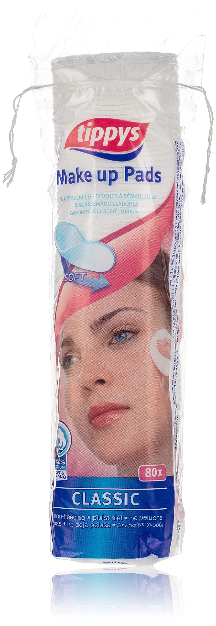 Classic 80pcs Makeup Remover Pads - Cotton, Round Shape