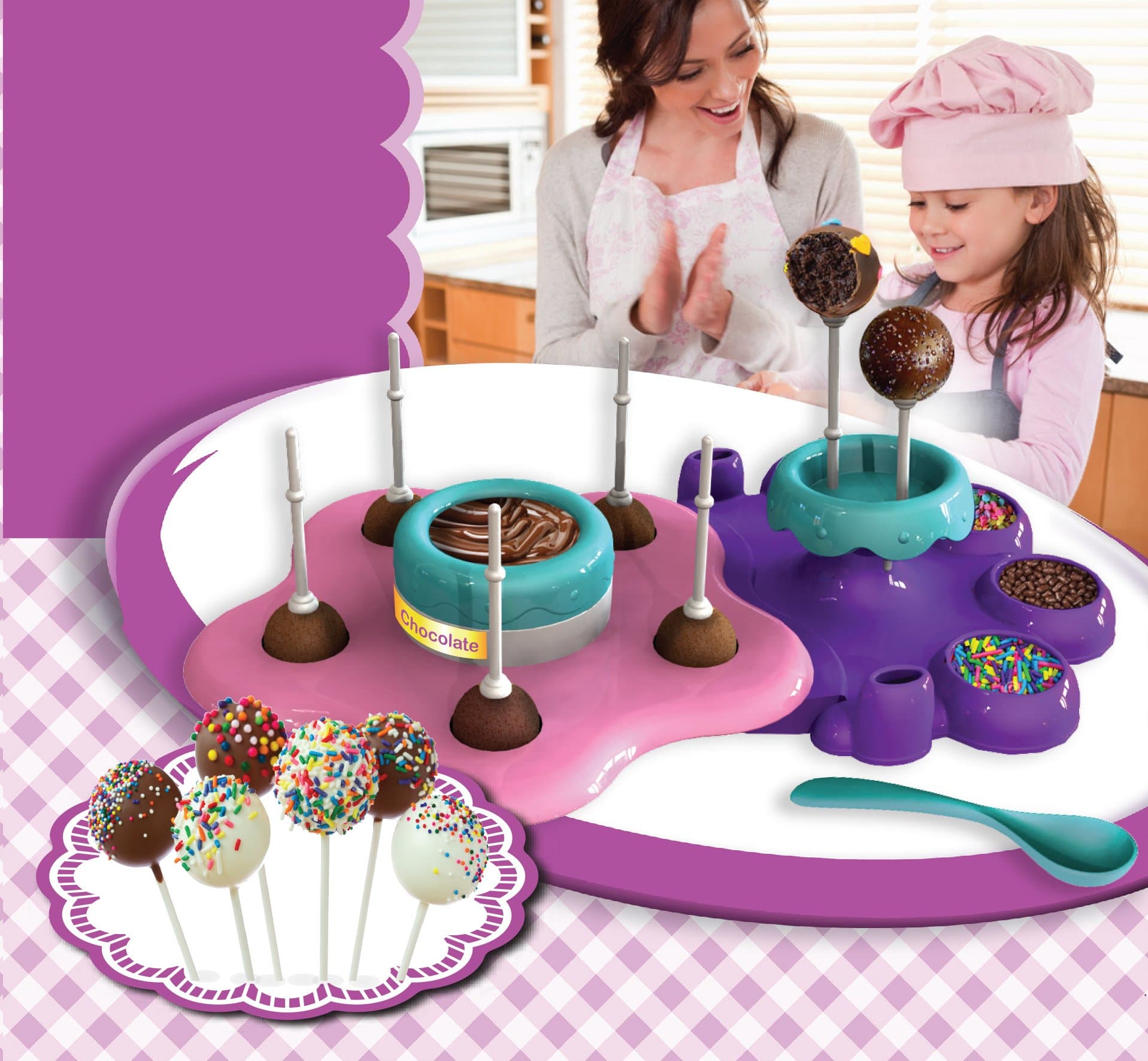 Amav Toys Cake Pops Maker A Baking Activity Set for Microwave Baking - DIY Make Your Own Delicious Treat Pops - Now Every Child Can Bake Tasty Delicious Cake Pops Within 30 S