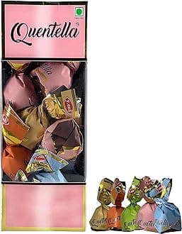Quentella Mix Flavour Chocolate Box (Oreange, Hazelnut, Coconut, Caremal,Strawberry,Milk Flavour) / 20 Pcs in Box,240 Gram
