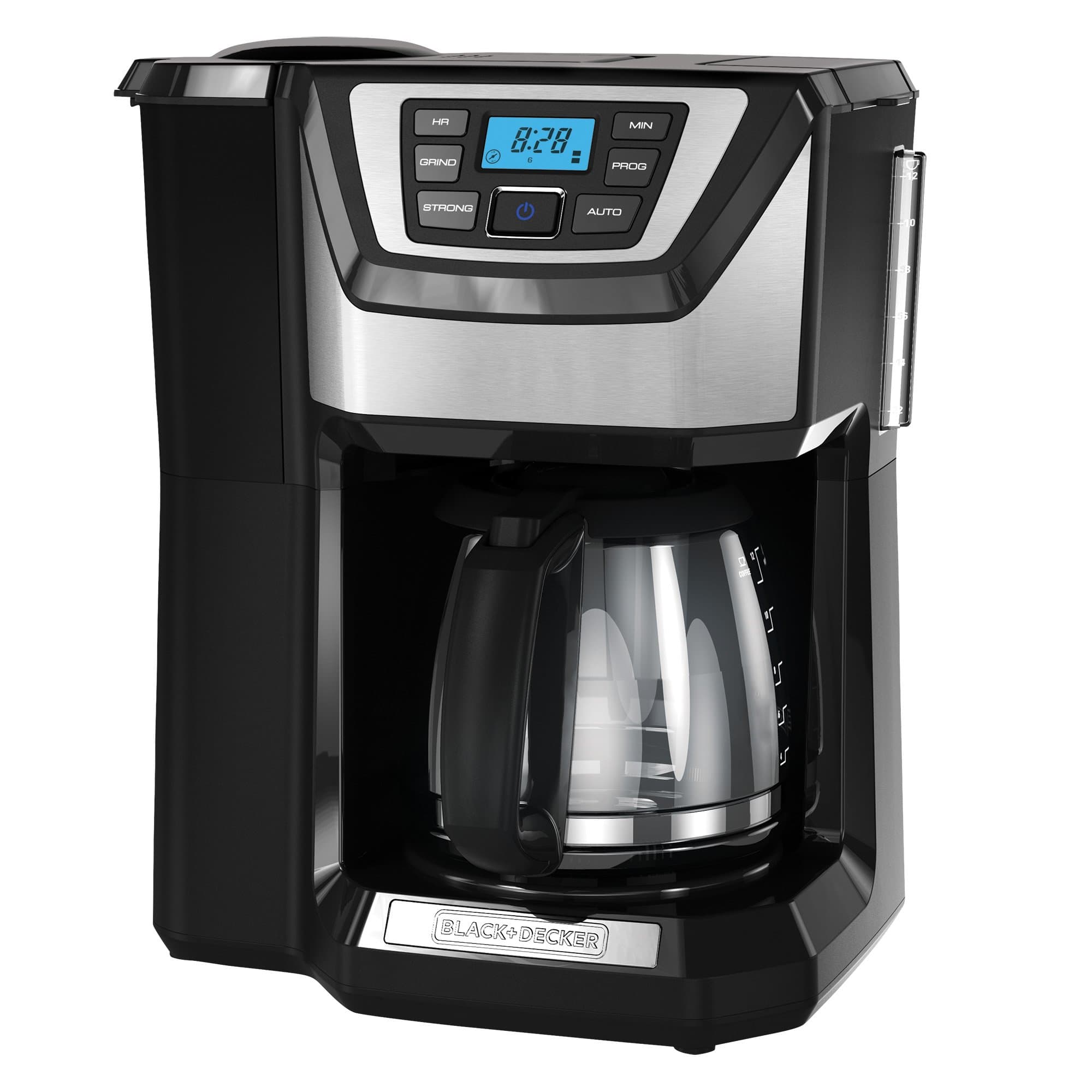 Black and Decker BLACK+DECKER 12-Cup Mill and Brew Coffeemaker, Black, CM5000B