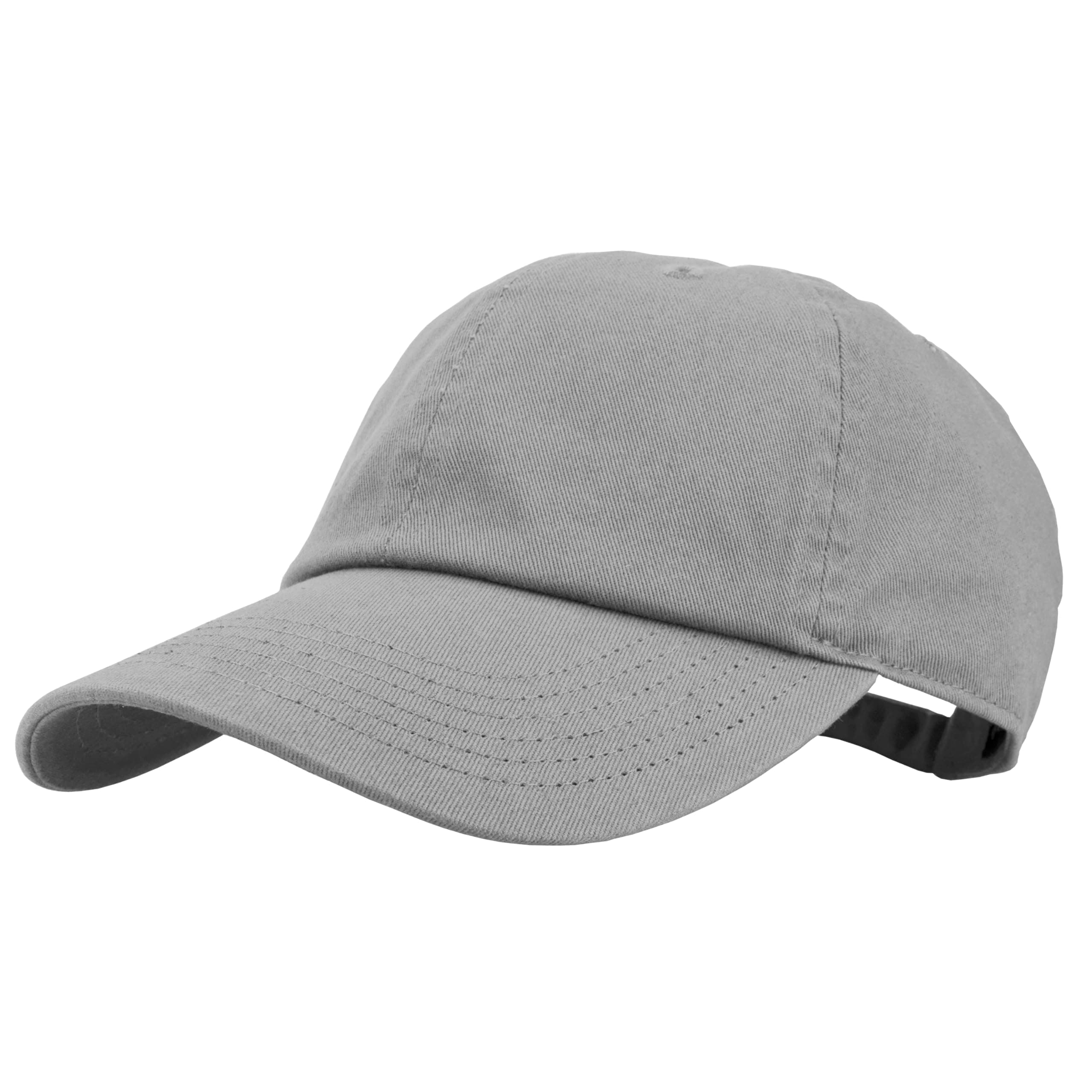 Baseball Cap Dad Hat 100% Cotton Polo Style Plain Blank Adjustable Size.