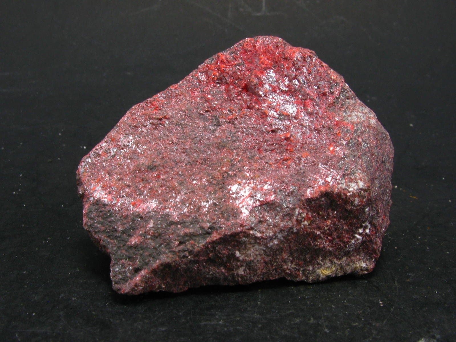 Rare Red Cinnabar Cinabar Piece From Peru - 1.9"