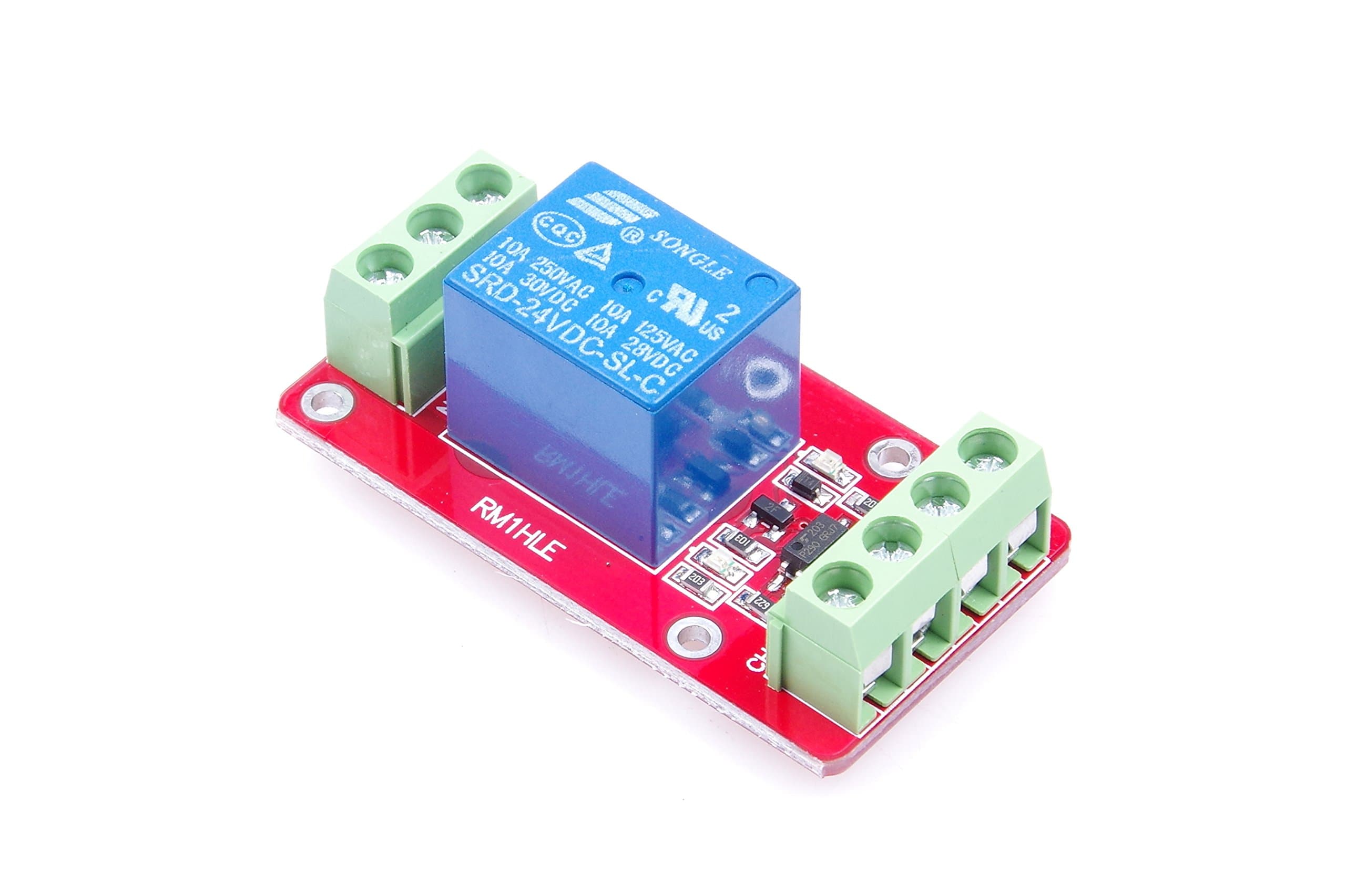 LM YN 1-Channel Relay Module High Low Level Trigger Optocoupler Isolation With Indicator light (24V)