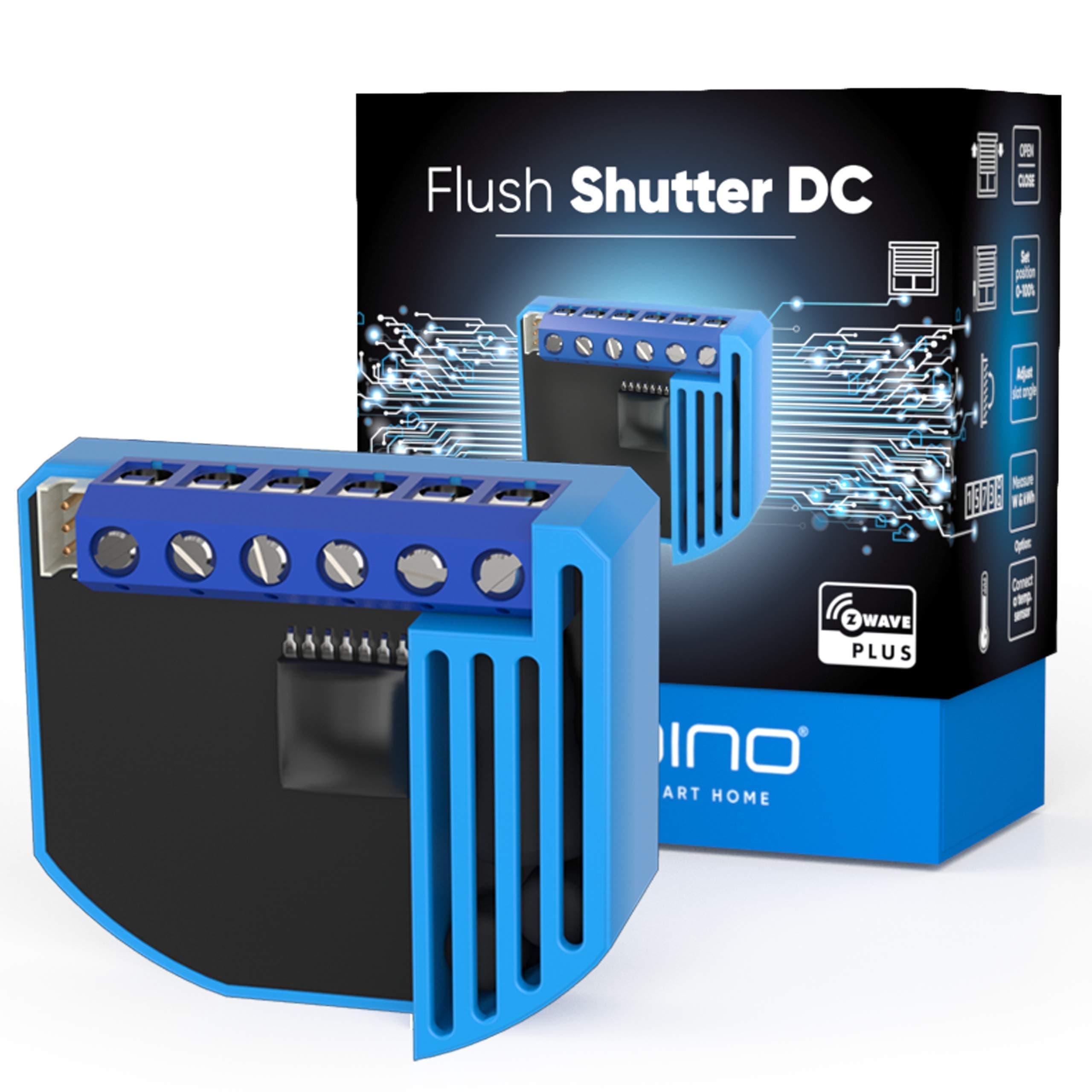 Qubino ZMNHOD1 Flush Shutter DC Z-Wave Module for Smart Home