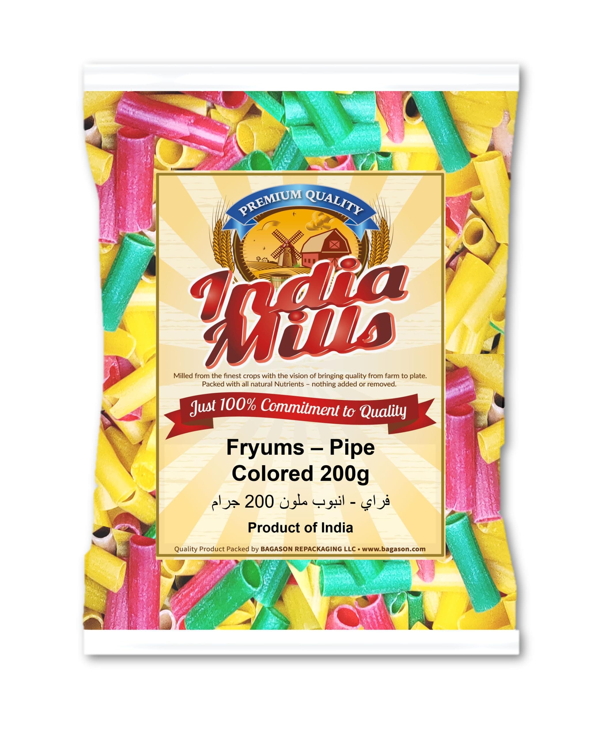 Fryums Colored Pipe Long, 200 gm