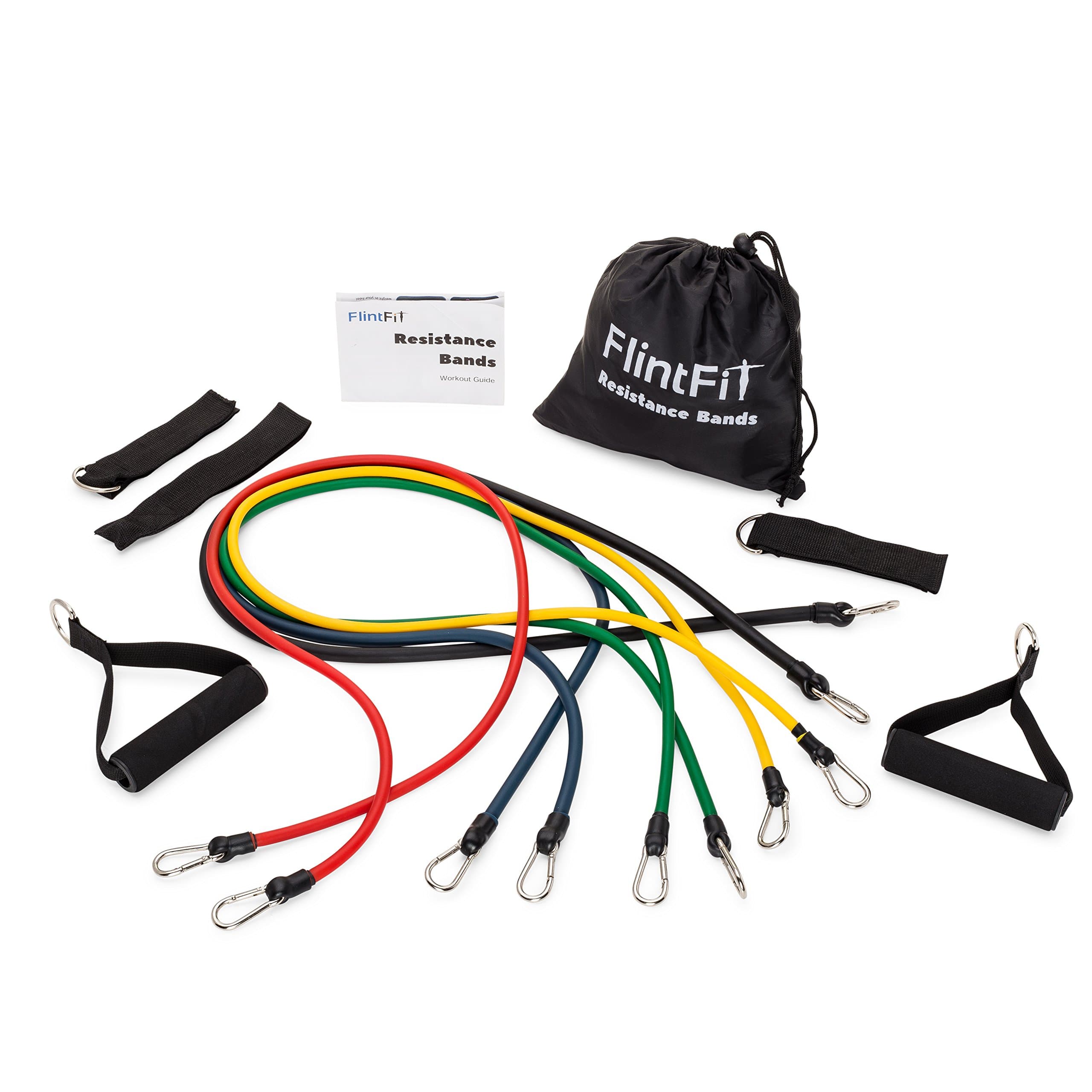 Exercise Resistance Band Set: Stretchy Exercise Bands (11 Piece Set)