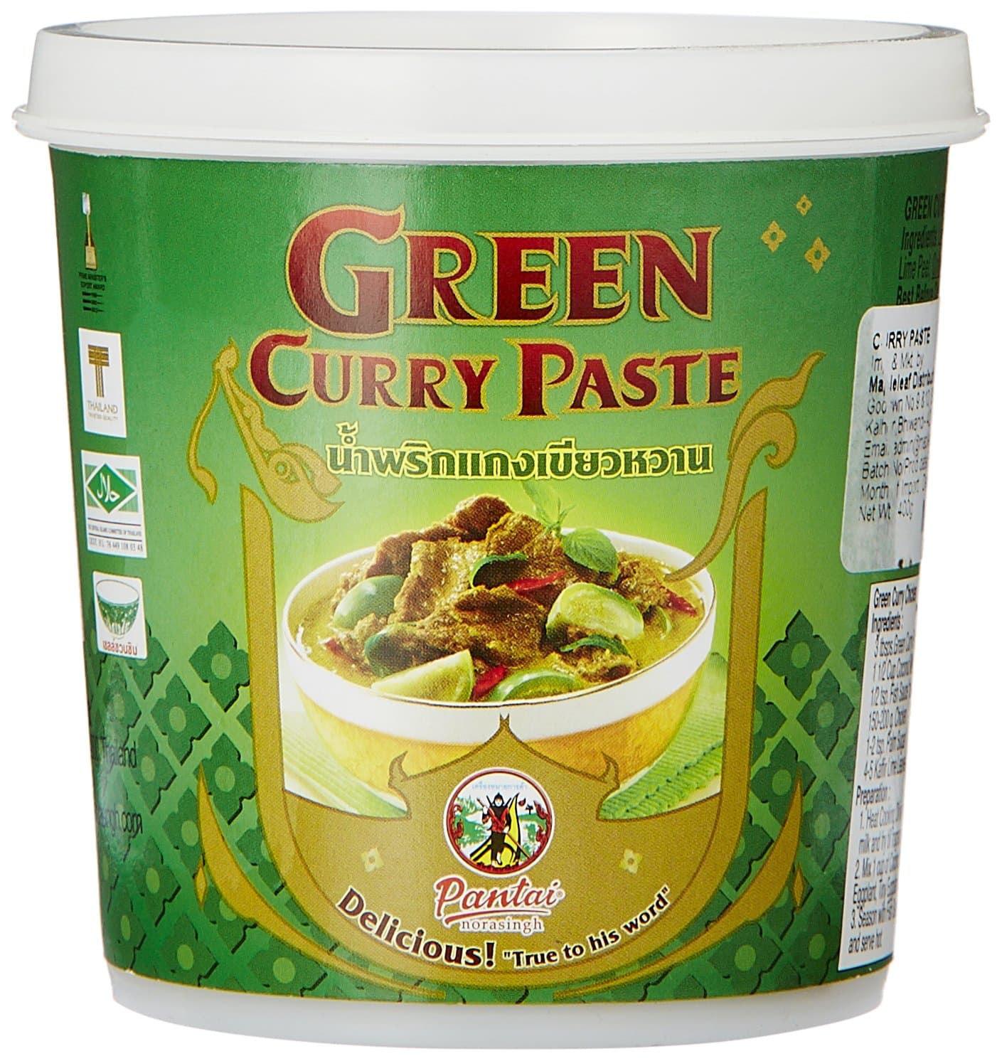 Norasingh Green Curry Paste – Authentic Thai Flavour in Every Spoon, 14.11 oz ℮ 400 g