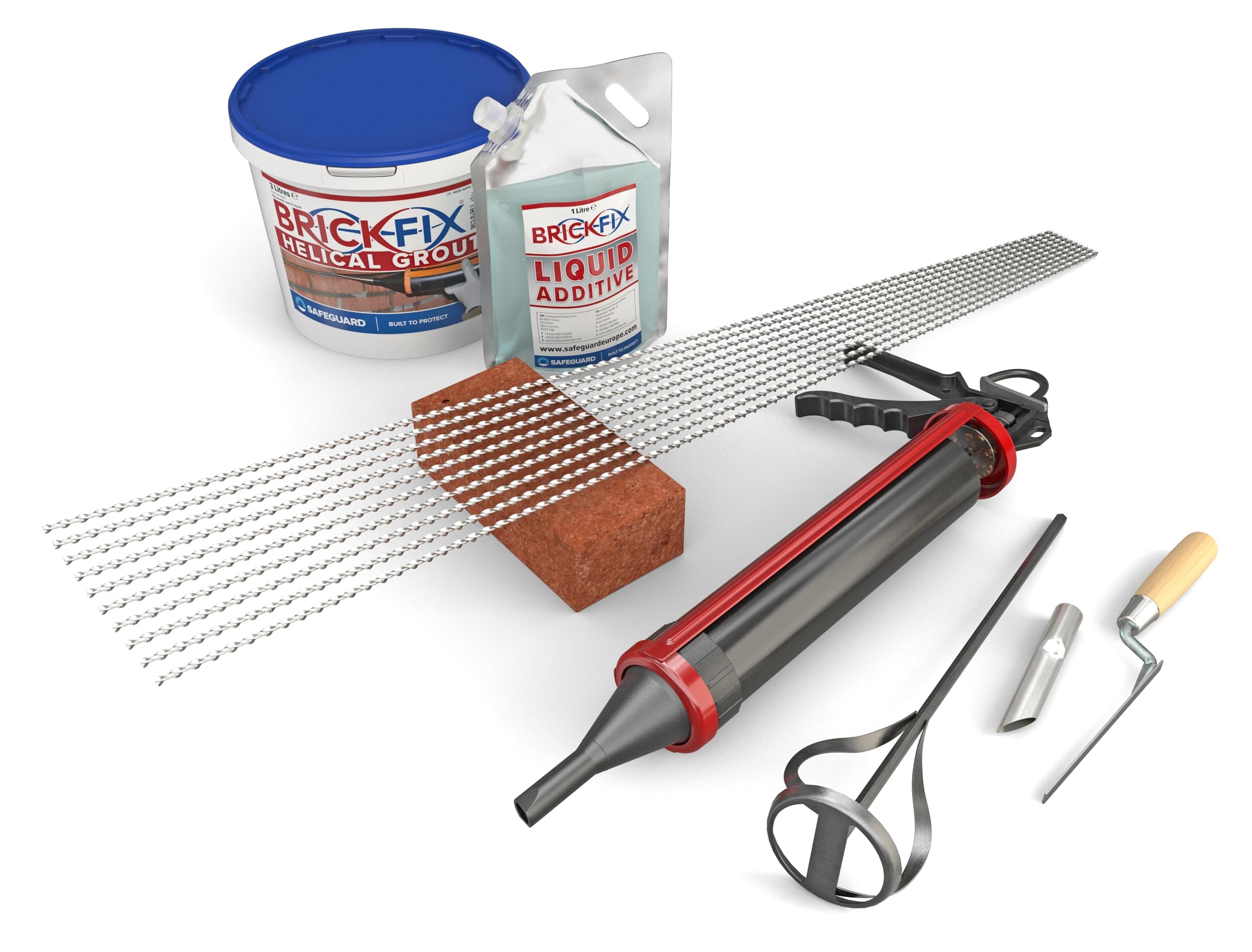 BrickFix Masonry Crack Repair Kit 6mm (Wall Stitching Kit)