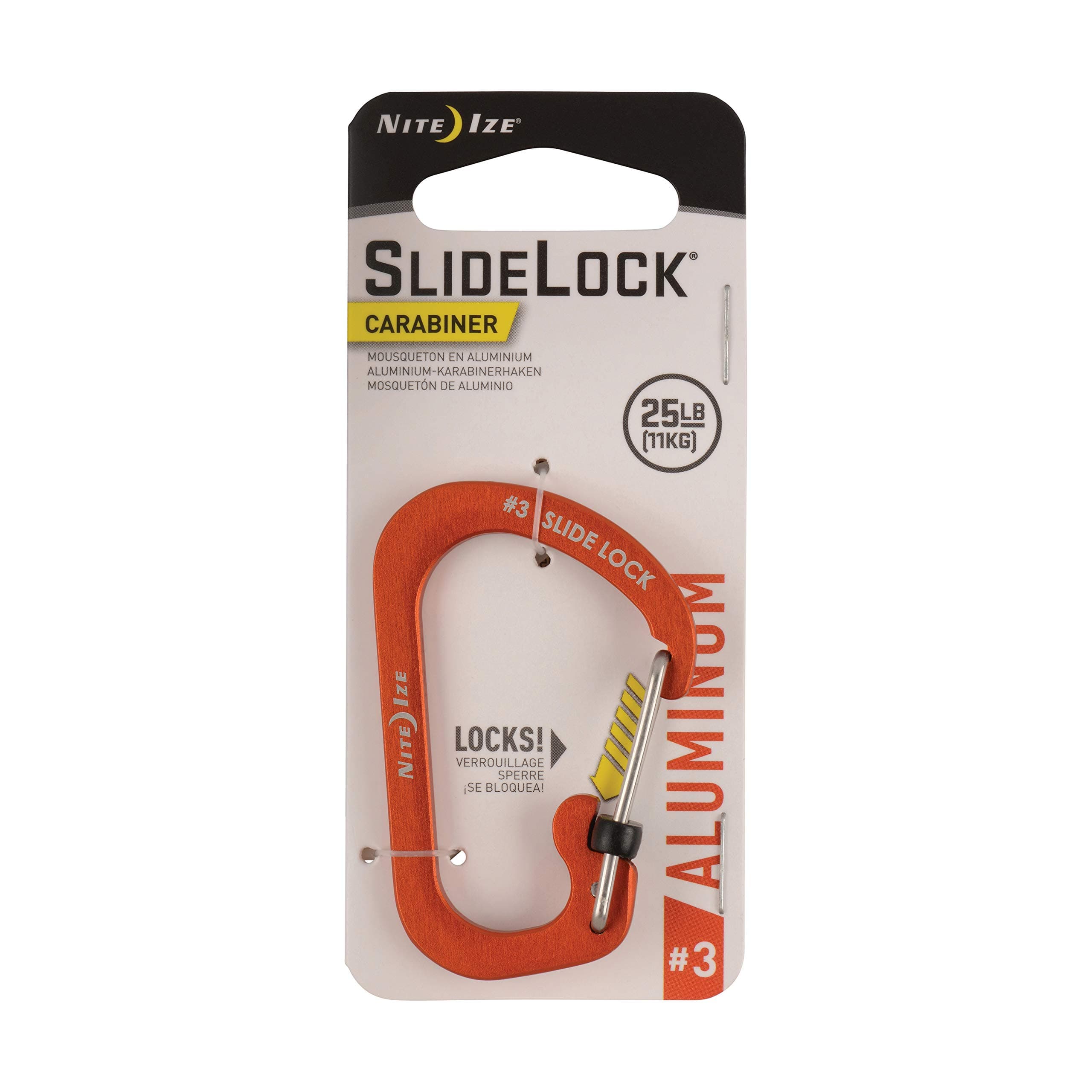 Carabiner SlideLock No3 Orange