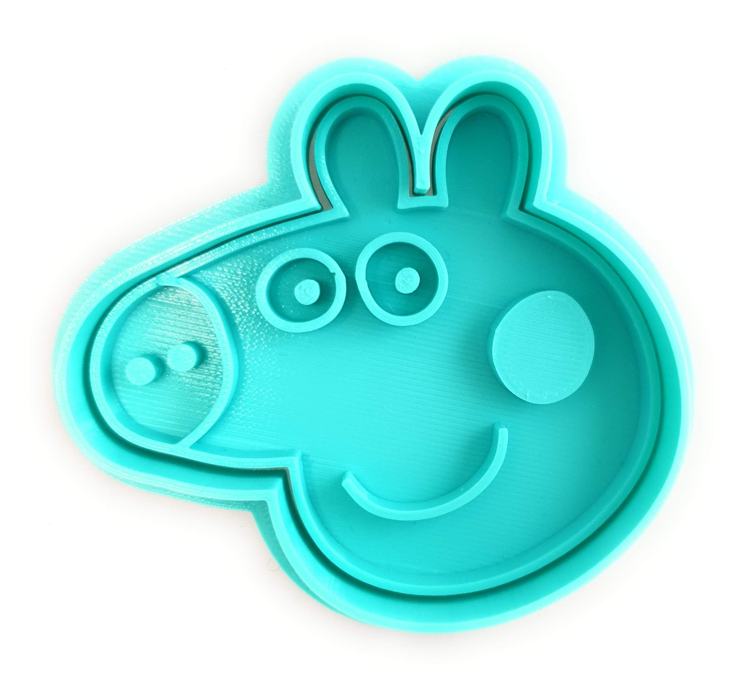 Peppa Pig Cookie Cutter - 2 Piece Set with Cookie Cutter and Cookie Stamp for Professional Results