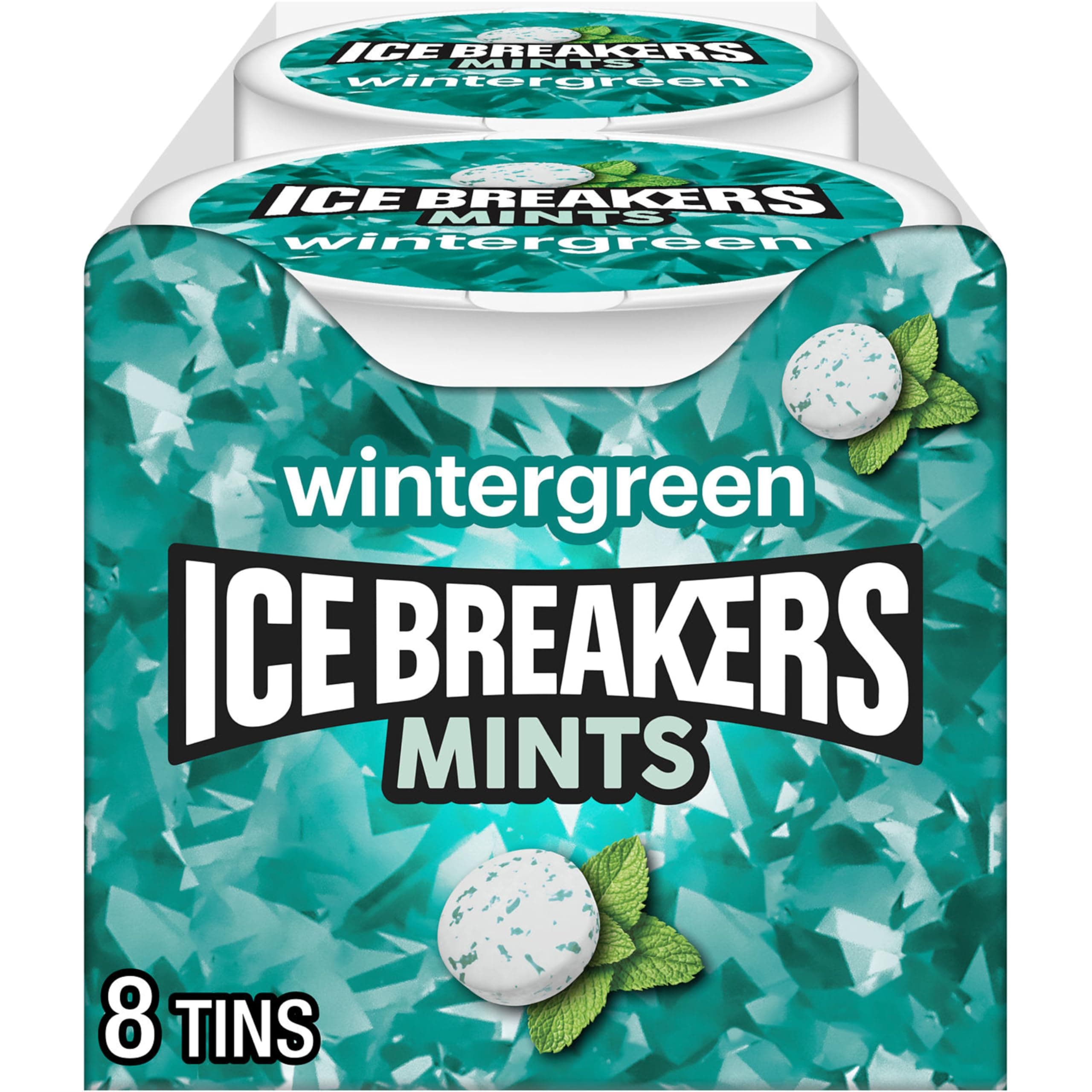 ICE BREAKERS Wintergreen Sugar Free Mints Tins, 1.5 oz (8 Count)