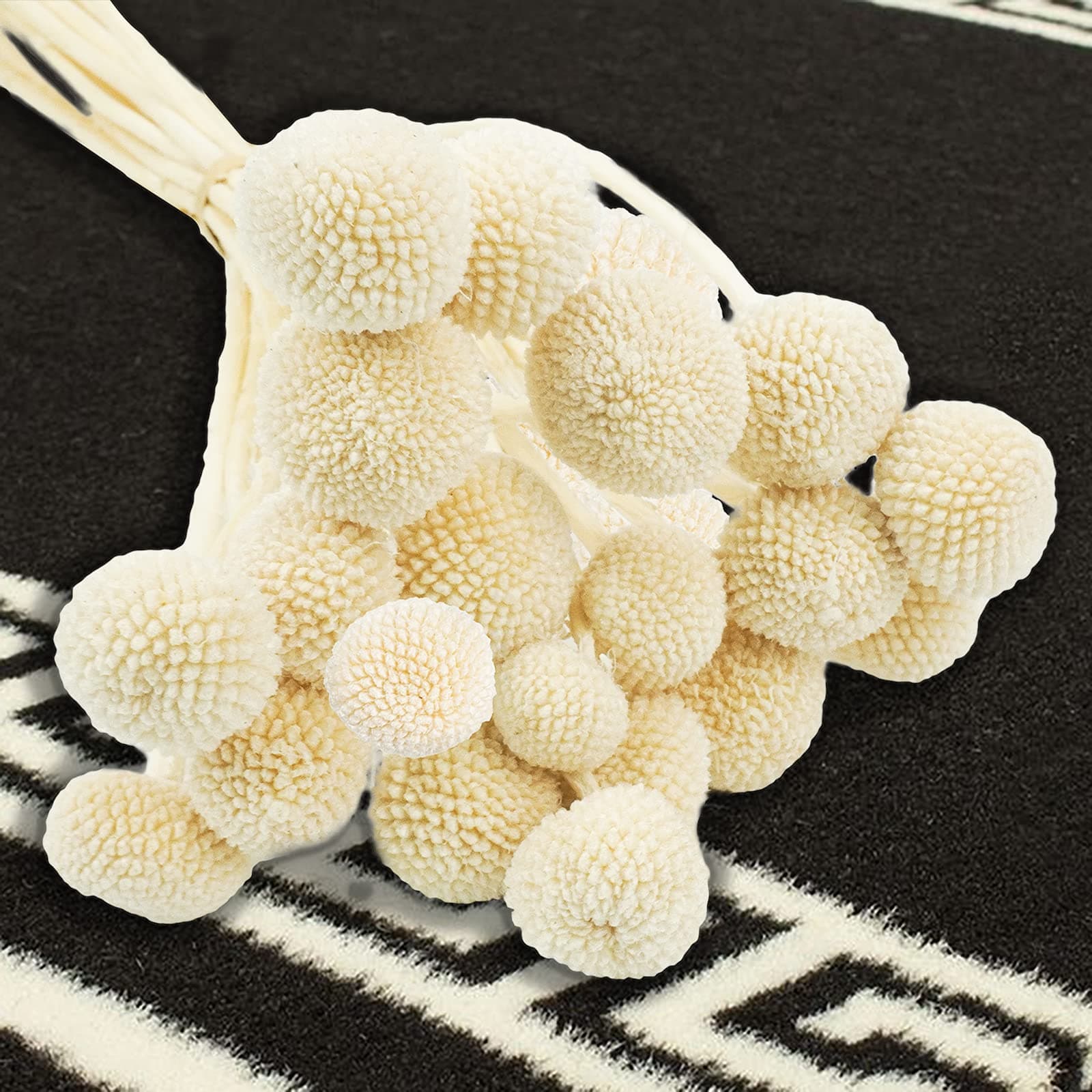 Makingtec Dried Craspedia Flowers, 20Pcs Billy Button Balls Flowers For Home Office Party Diy Flower Arrangements Wedding Boho Baby Shower Decorations