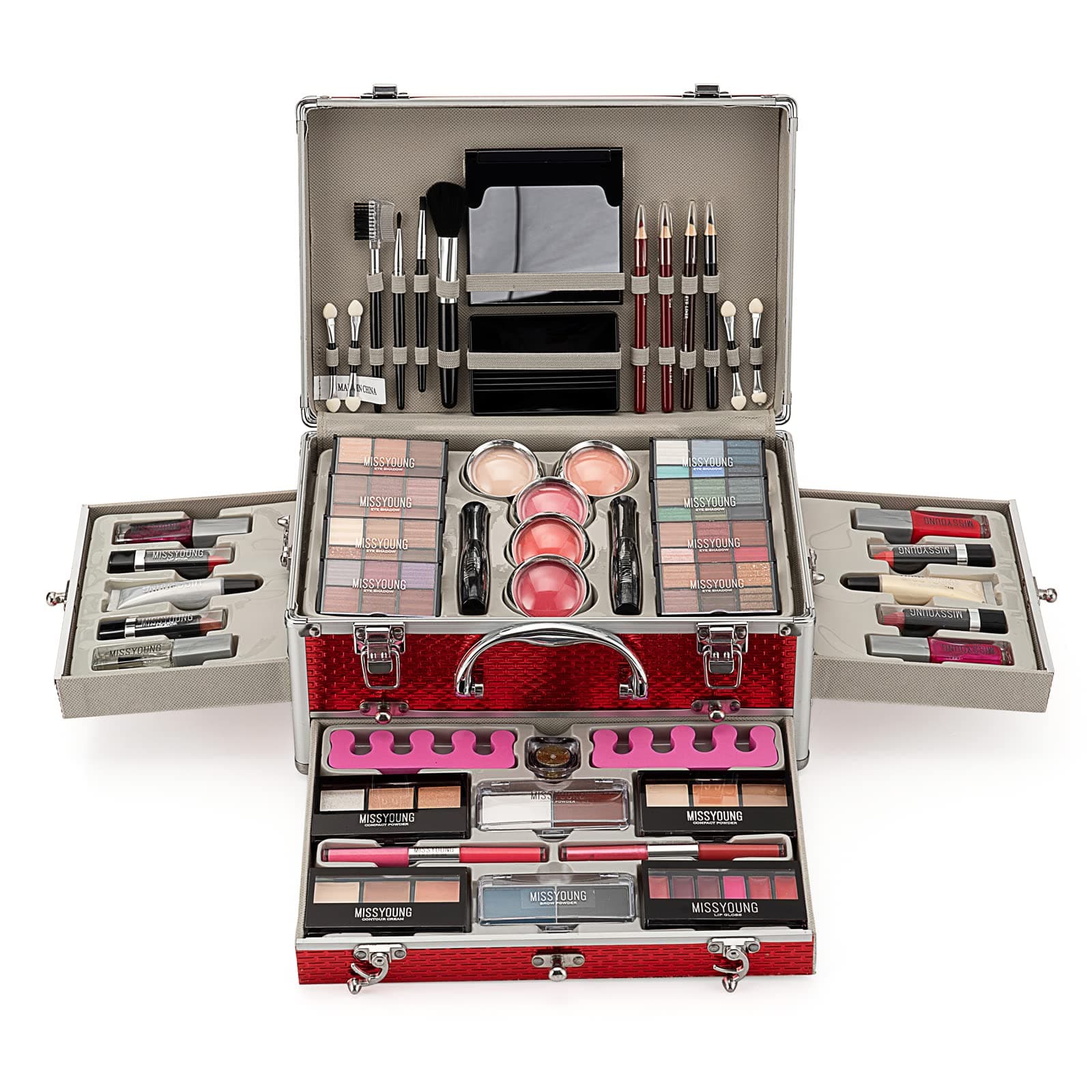 All-In-One Makeup Kit, MKNZOME Complete Makeup Gift Set Full Kit Combination with Eyeshadow Blush Lipstick Concealer etc, Essential Starter Bundle for Women, Pro Multi-purpose Beauty Cosmetic Set#1