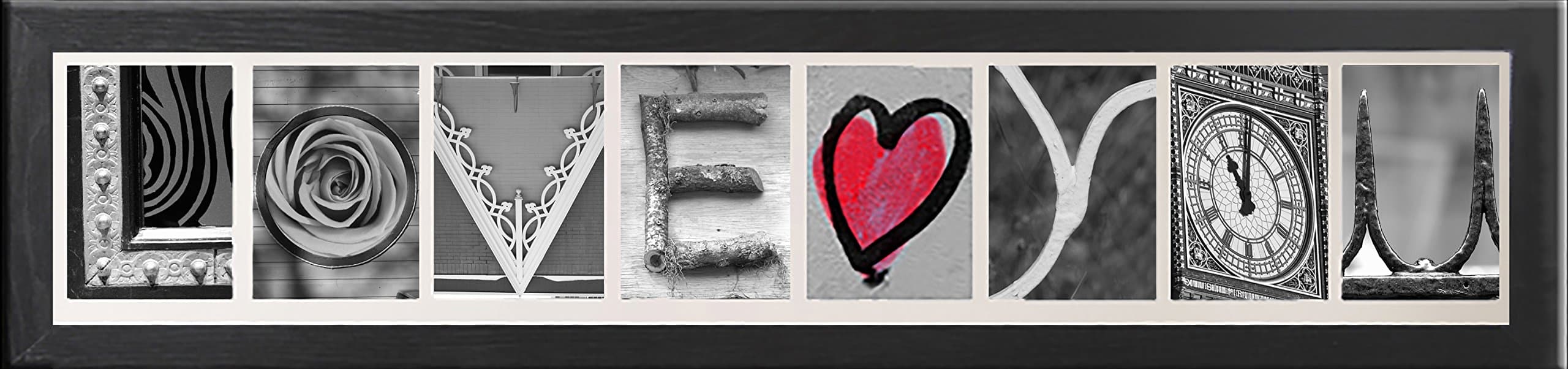 8-Opening, White Matted Black Photo Collage Frame