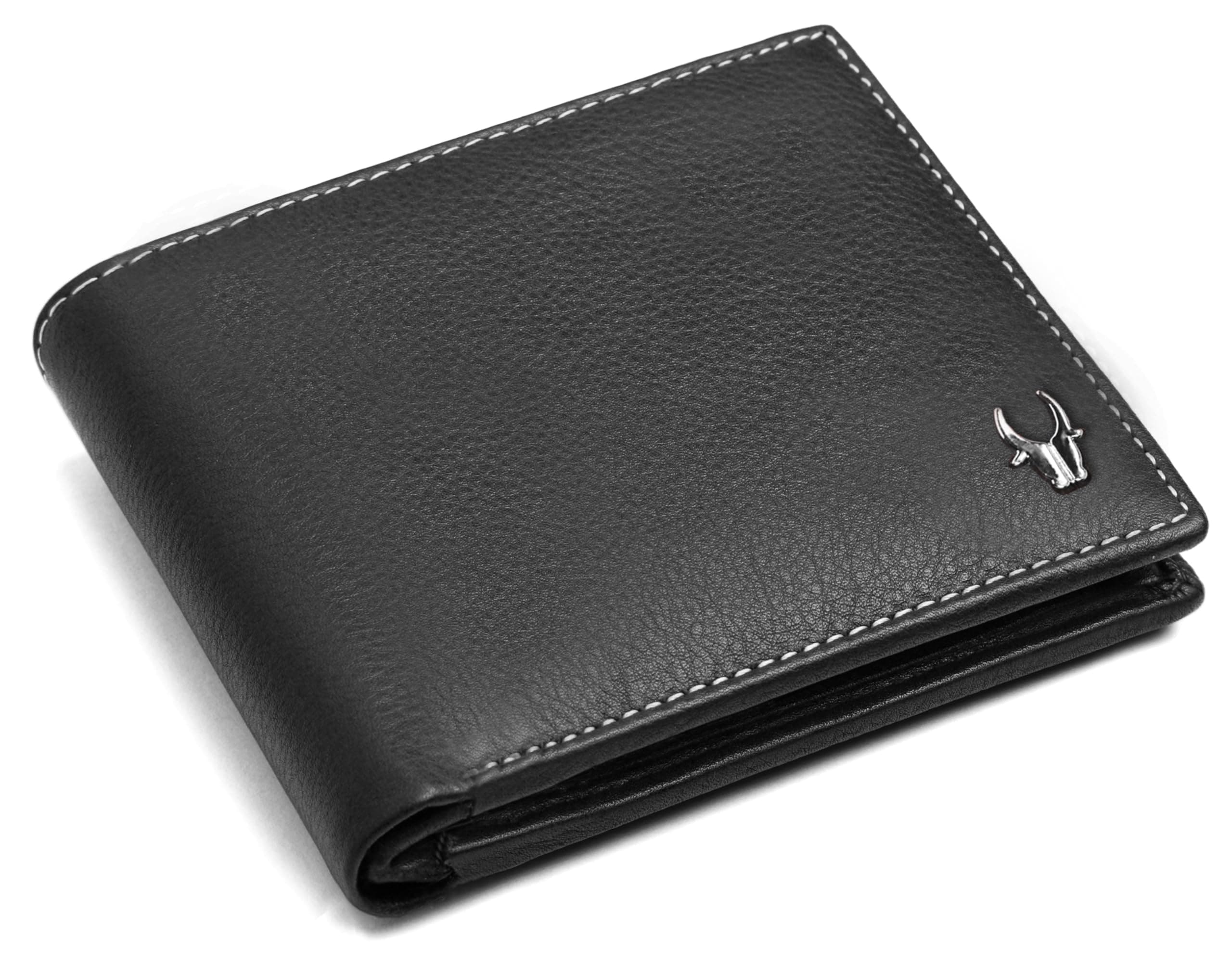 WildHorn Genuine Leather Wallet for Men | Slim Bifold Wallet with RFID Blocking | Multiple Card Slots & Coin Pocket | Premium Leather Mens Wallet