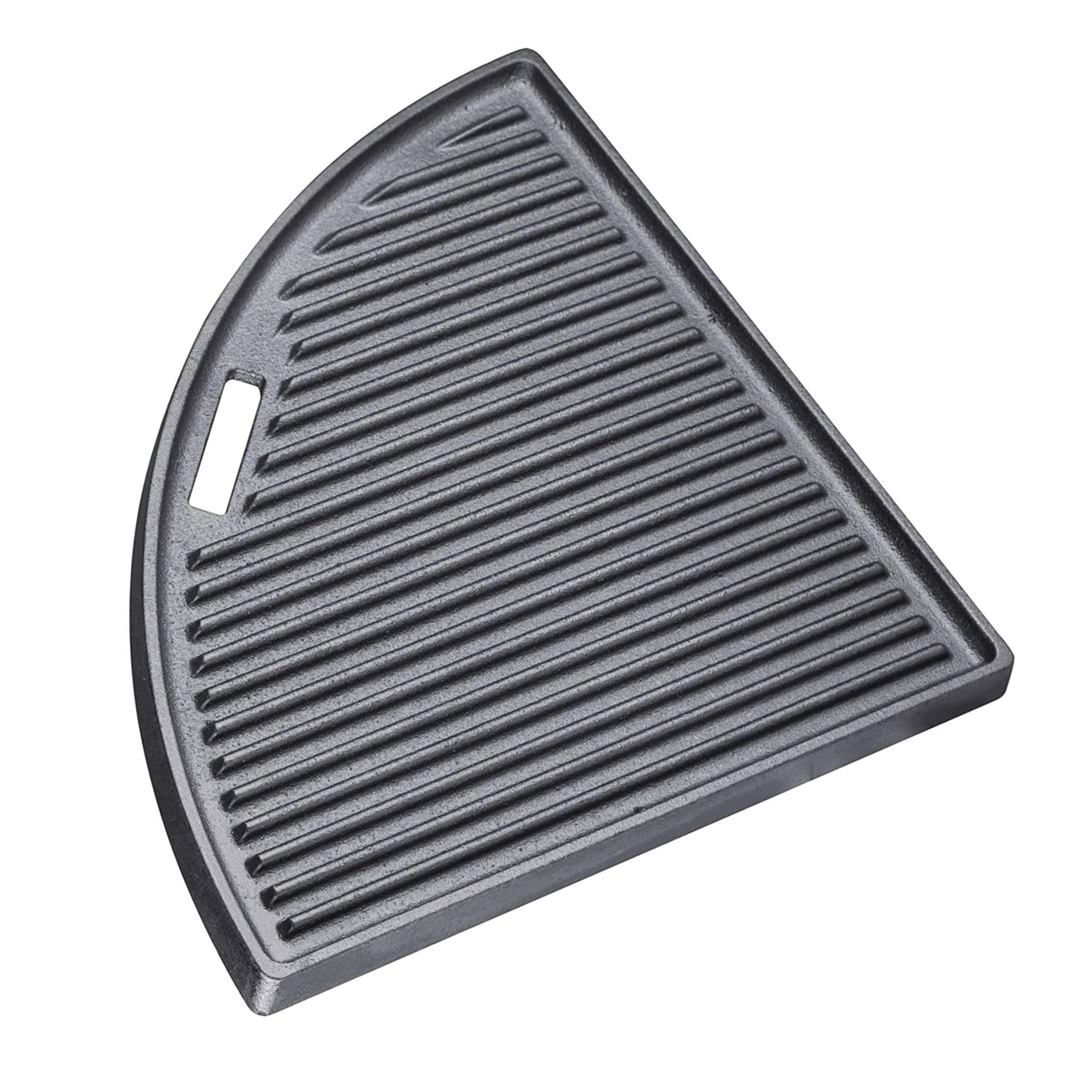 Cast Iron Griddle Hotplate Insert, Fits 22.5" Grills, Pre-Seasoned Dual-Sided Cast Iron Insert with Drainage Hole