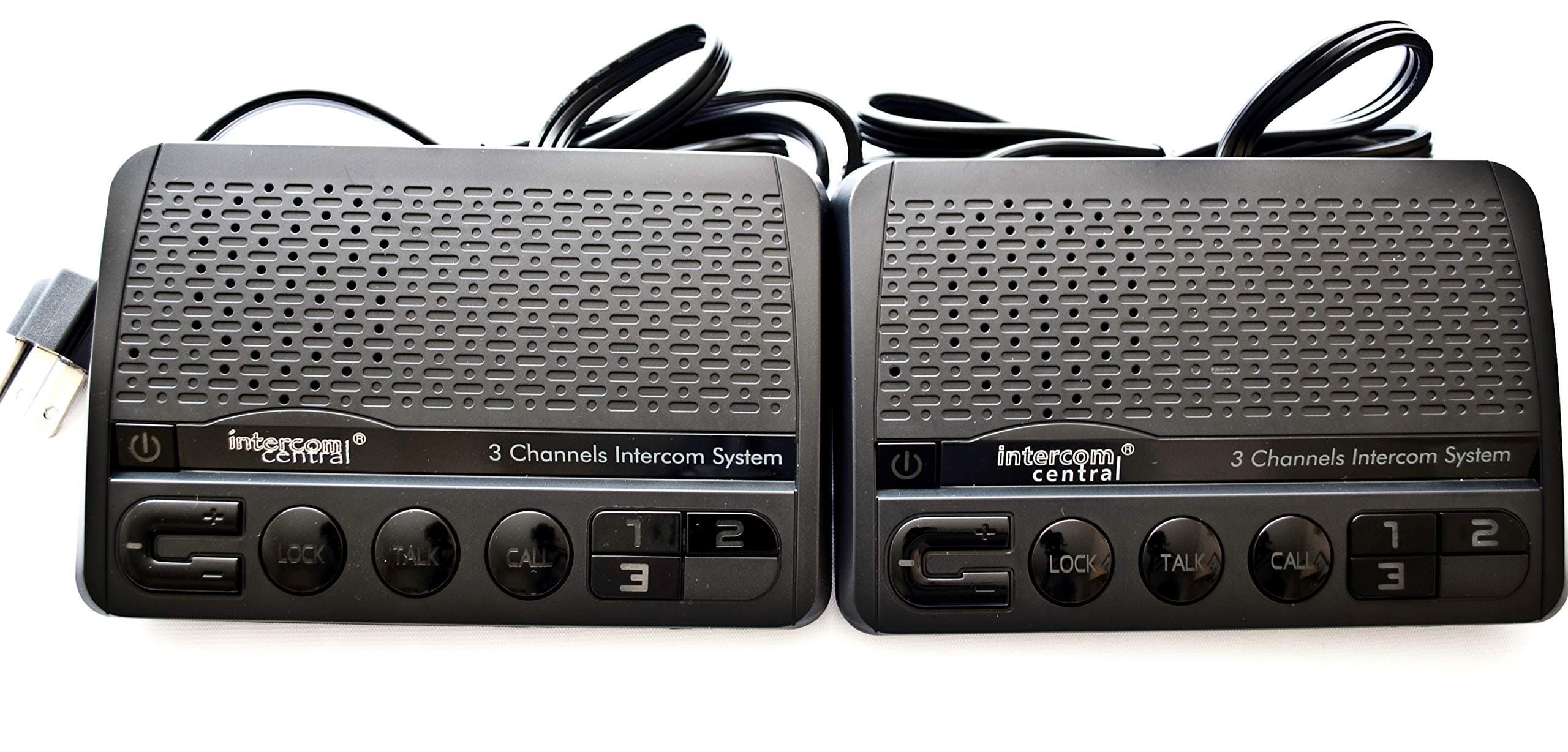 413 - Three Channels HOME Power-line Intercom System, 3 Wire, White, Three Stations Set