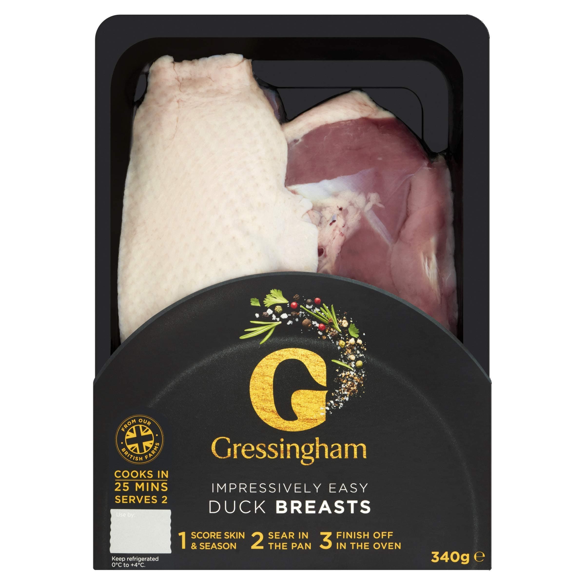 Gressingham Duck Breast Fillets, 340g