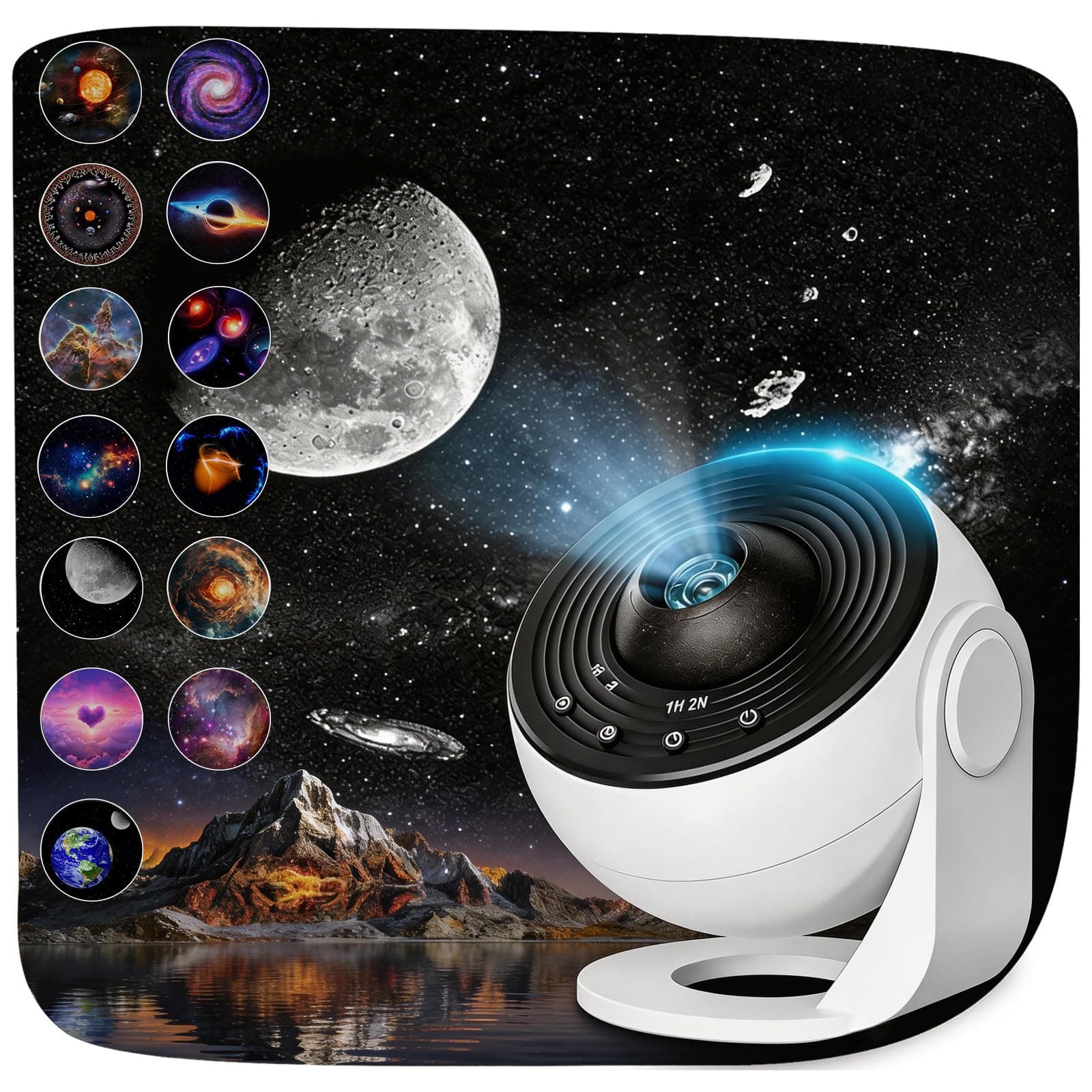 Plastic Projector-Star Projector-360 Degree Auto Rotation-Timed Starry Planetarium Projector -Night Light-Lights For Room Decor-Unique Gift For Children-Kids Gifts
