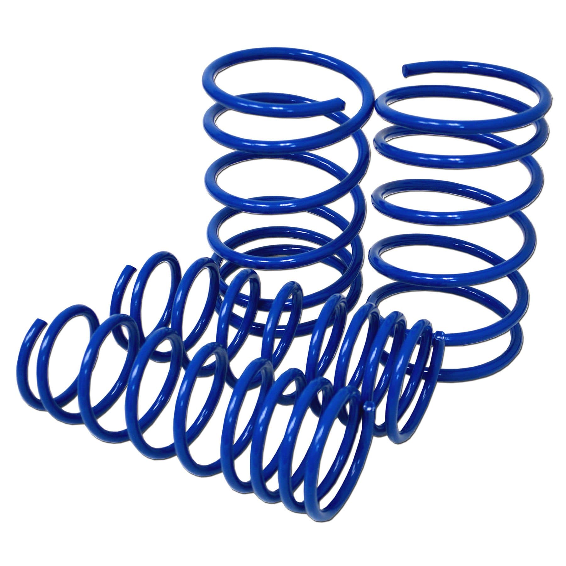 TuningPros LS-067v2-B Lowering Springs Kit Blue Set of 4
