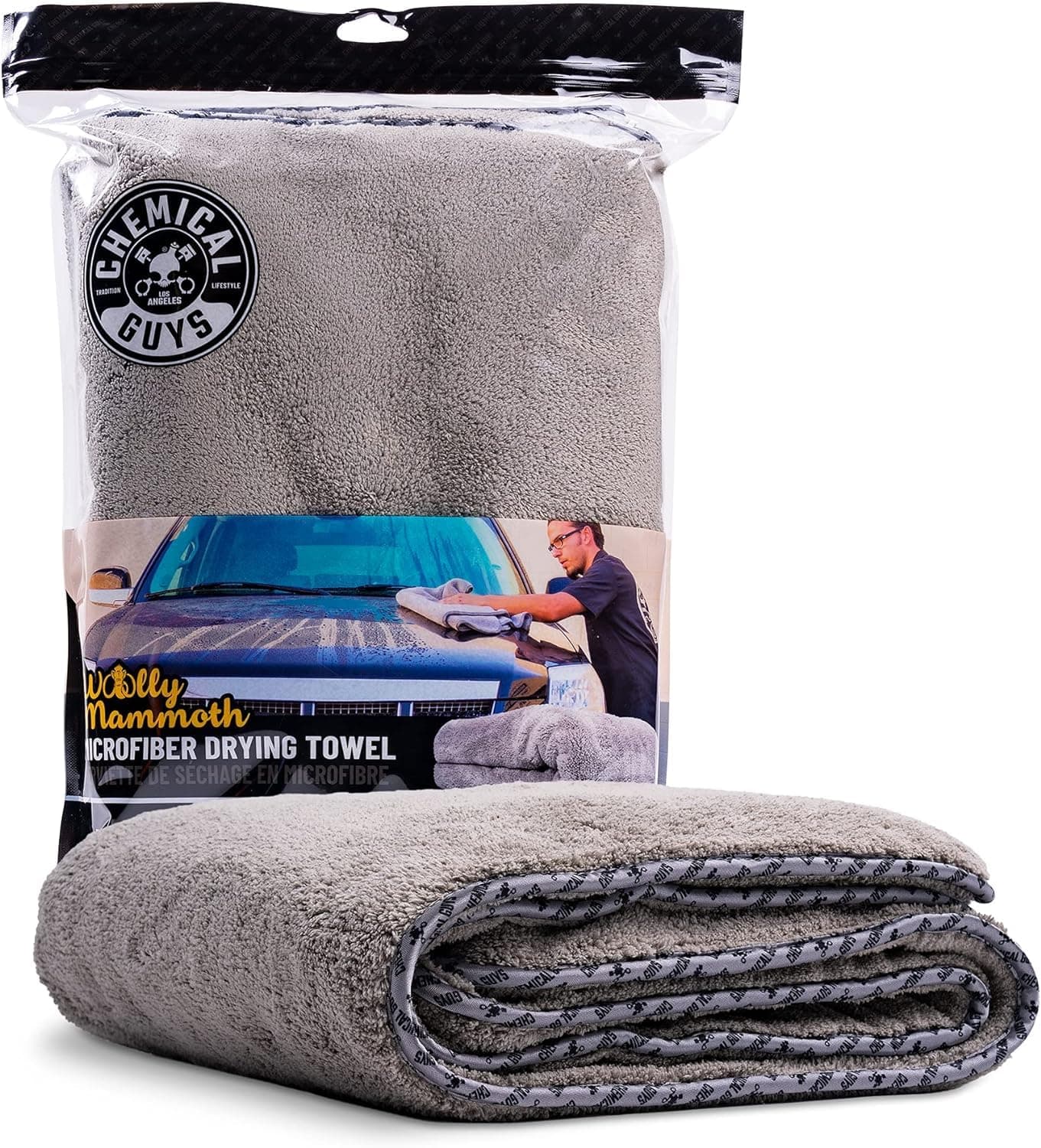 MIC1995 36" x 25" Grey Microfibre Wool Dryer Towel