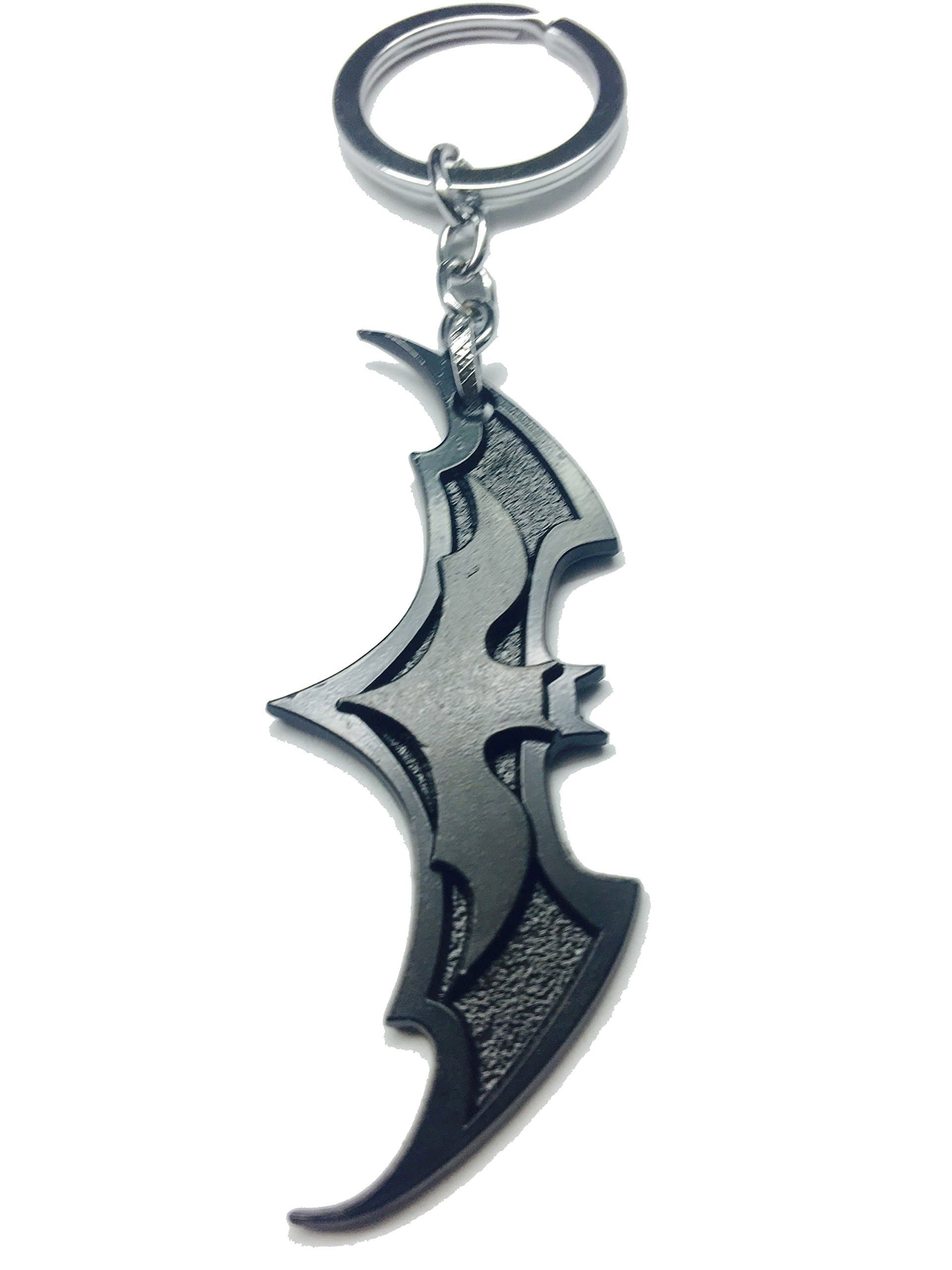 SmallAll Black Batman Logo Keyring & Keychain
