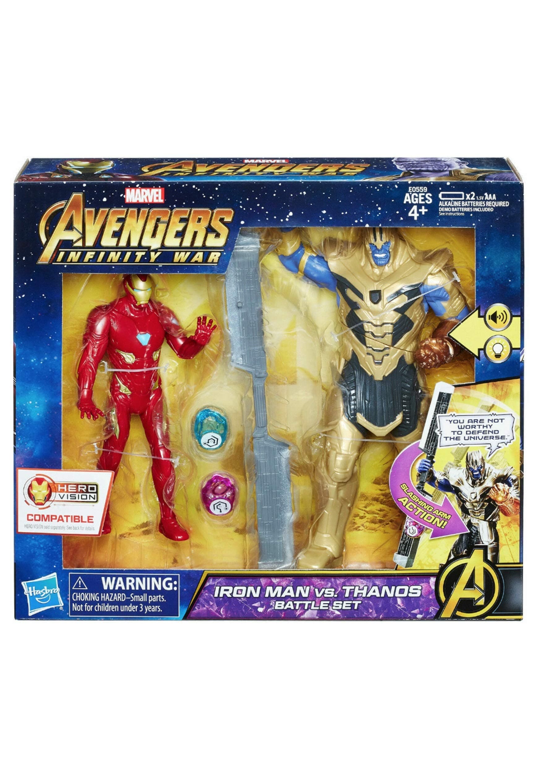 Avengers: Infinity War Iron Man vs. Thanos Battle Set