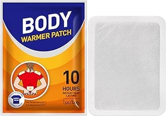 10 Count Adhesive Heat Patches for Neck, Knee, Upper or Lower Back, Air-Activated Heat Therapy Pads for Stiffness, Sprains, and More, Stick to Clothing, 5x3.7 in