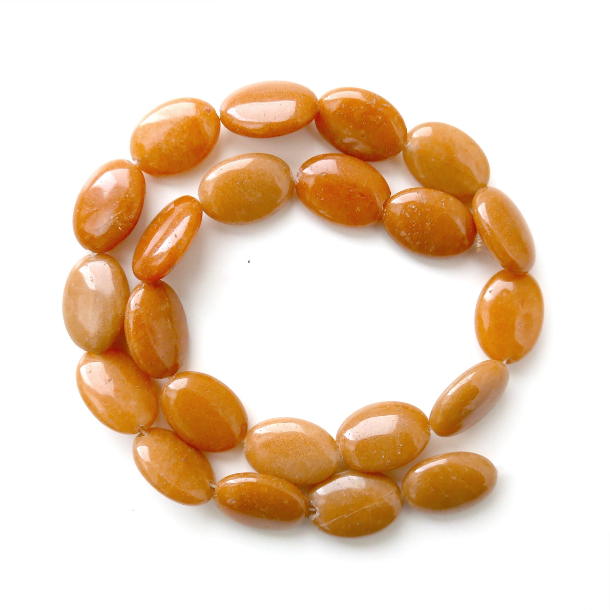 18x13mm Oval Beads (Red Aventrine)