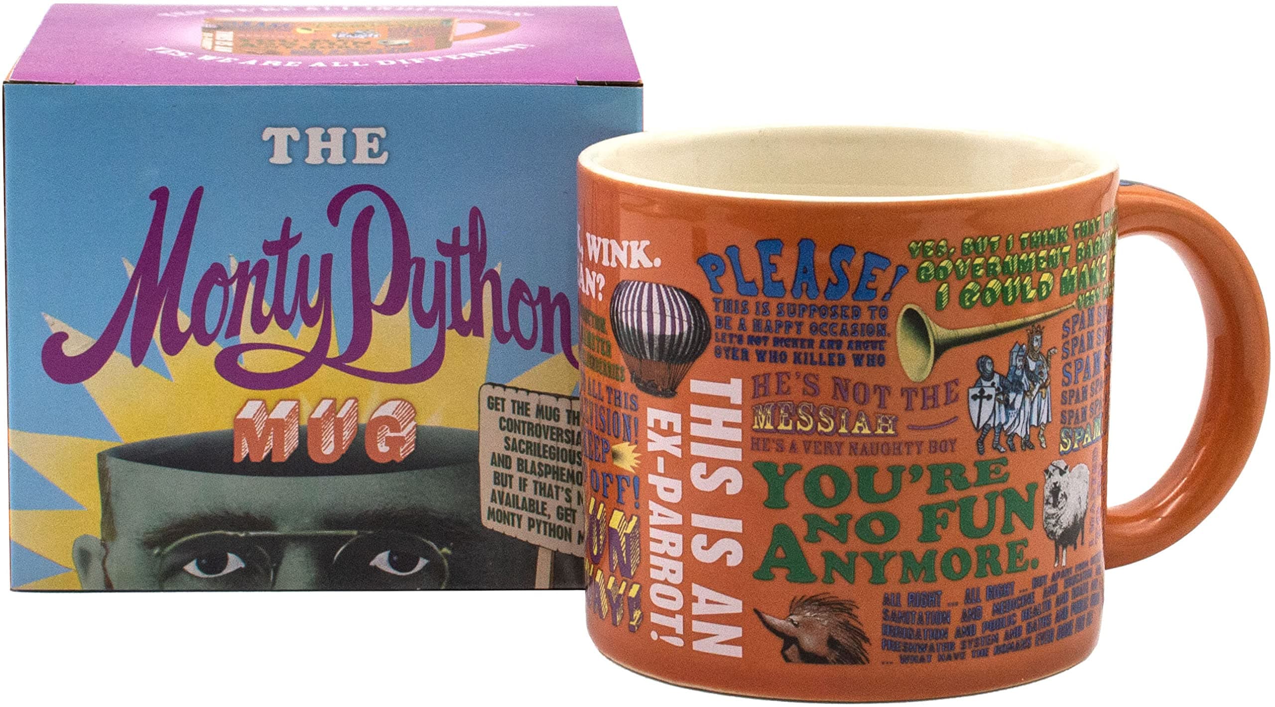 The Unemployed Philosophers Guild Monty Python Quotes Coffee Mug - Quotes from Flying Circus as Well as Monty Python's Best Movies - Comes in a Fun Gift Box -