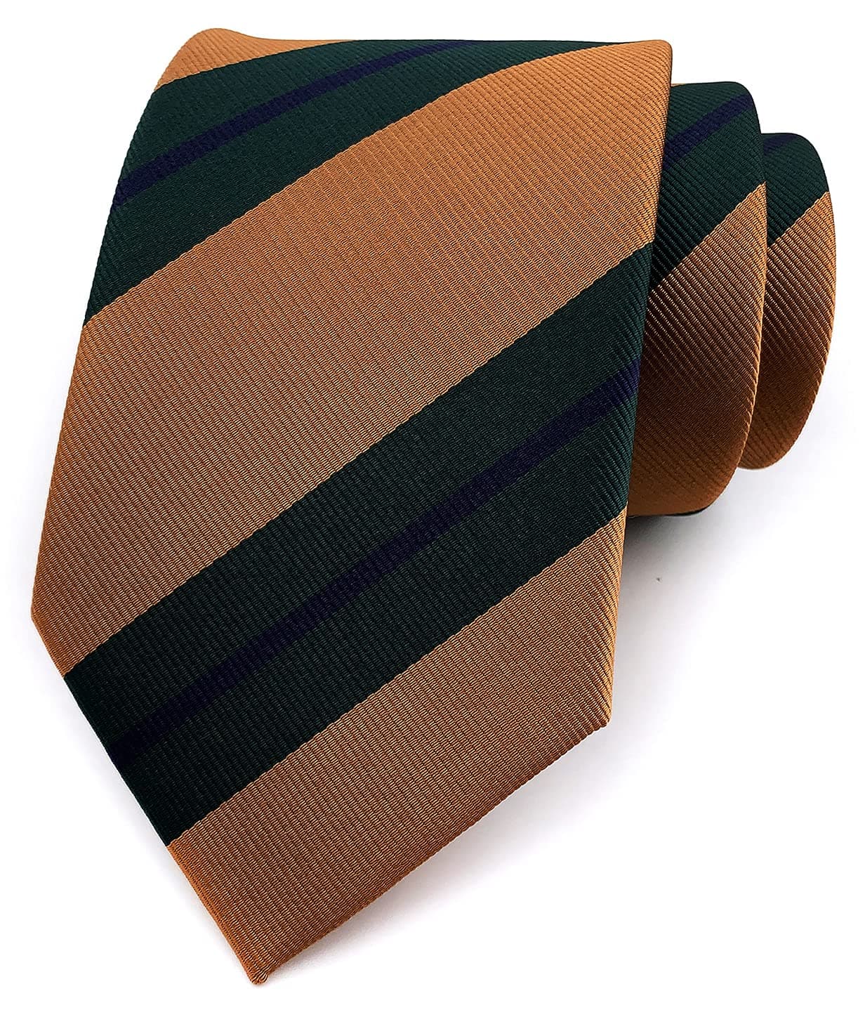 Kihatwin Men's Modern Stripe Ties Woven Pattern Formal Designer Wedding Dress Neckties 3.15"