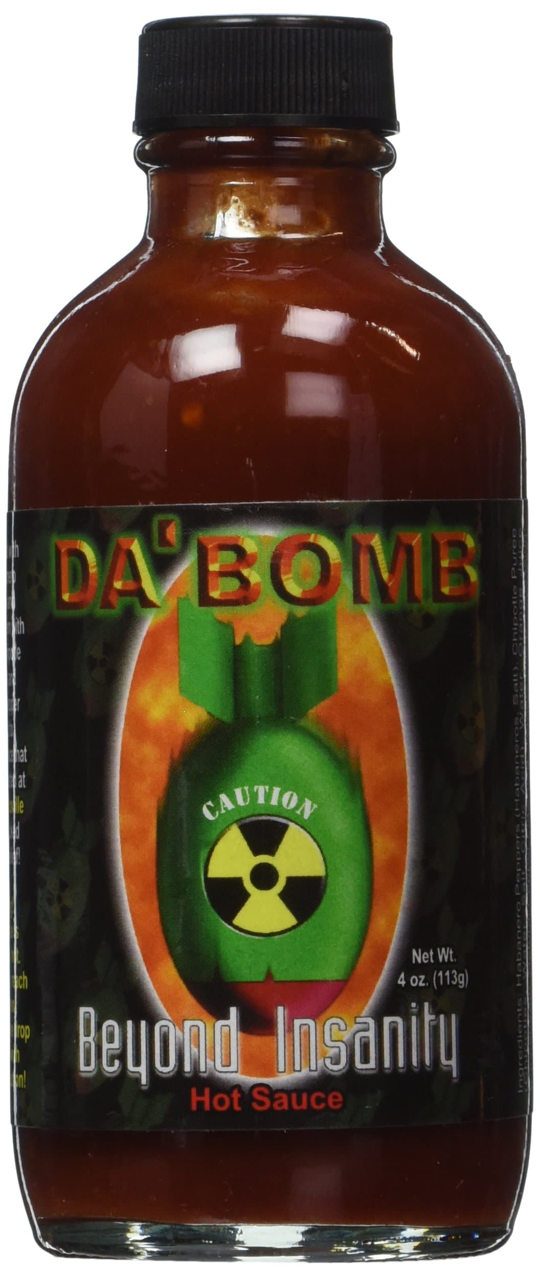 Da Bomb Beyond Insanity Hot Sauce, Bottle