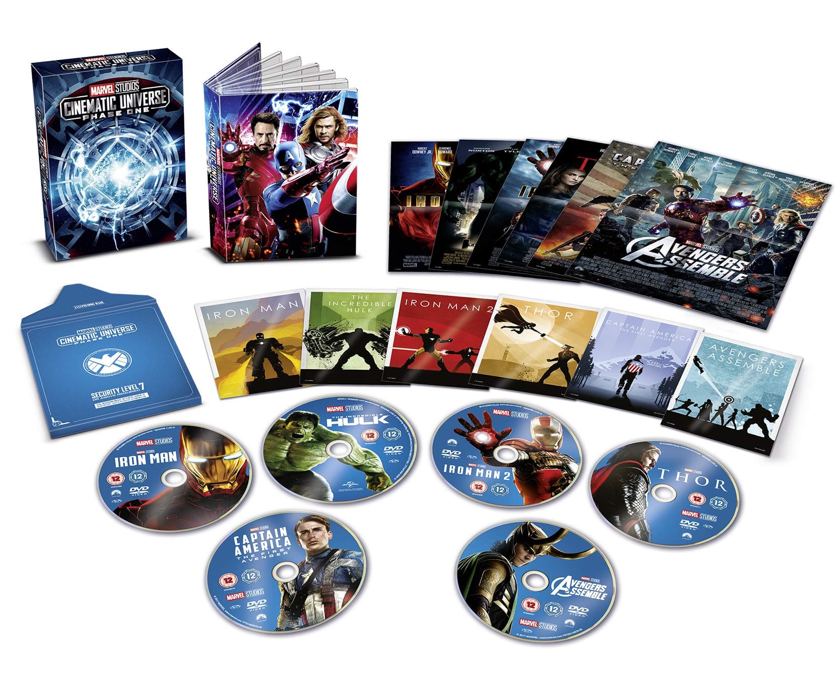 Marvel Studios Collector's Edition Box Set Phase 1 [DVD] | USA Non-Compatible Product | Region - 2