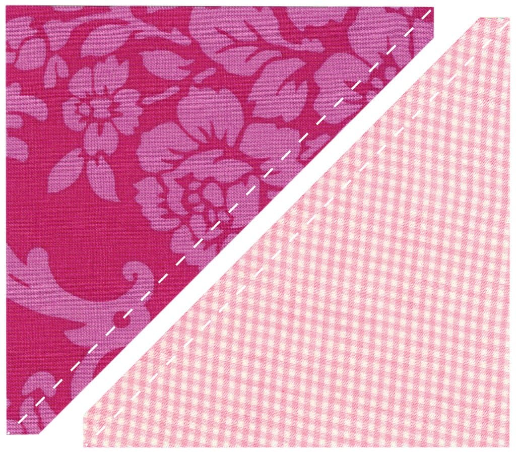 Sizzix Bigz L Die - Half-Square Triangles, 5" Finished Square