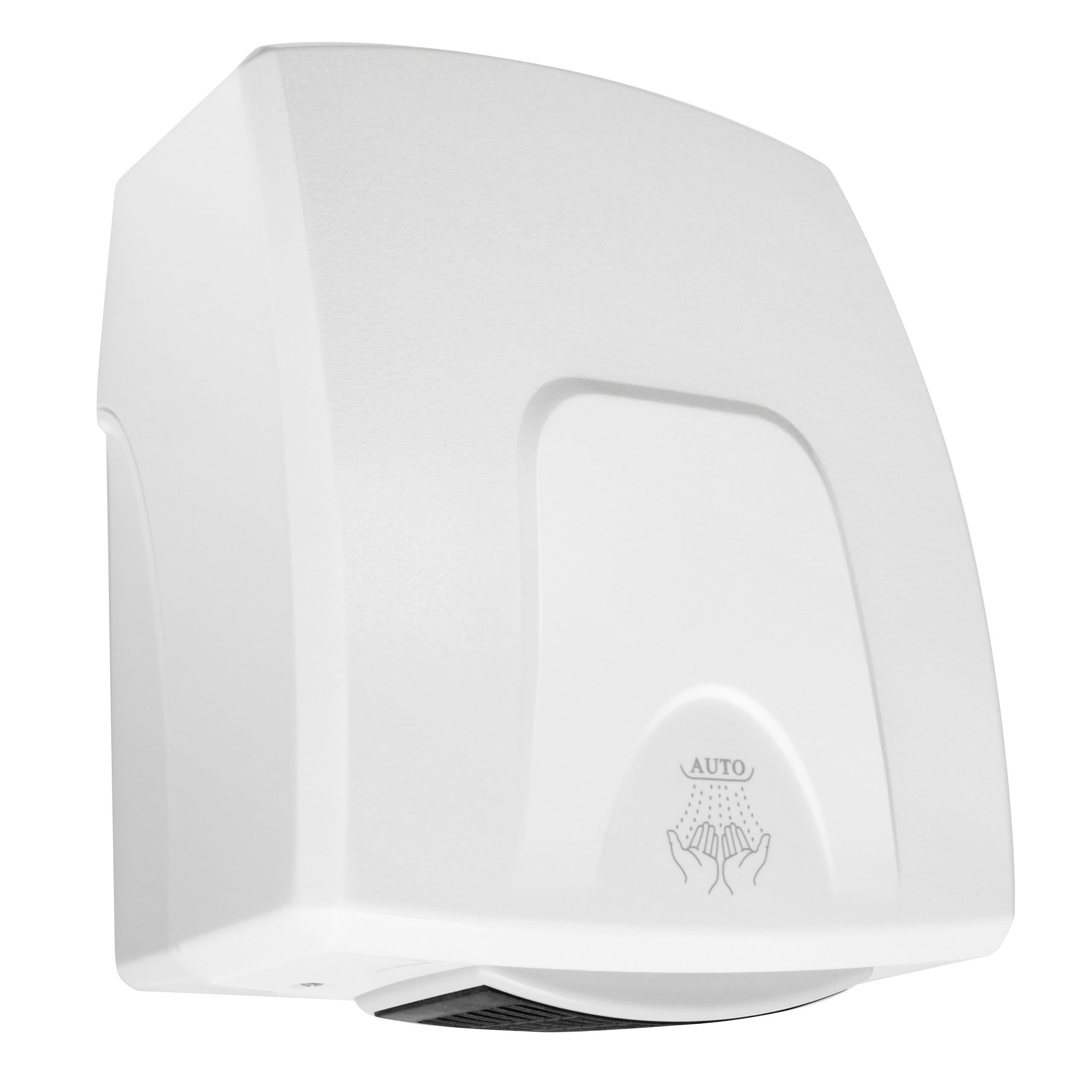 Electric Hand Dryer - Small Mini Compact Drier - Automatic Warm Air - White
