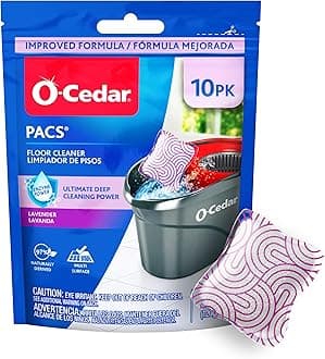 PACS Hard Floor Cleaner, Lavender Scent 10 Count (1-Pack) | Made with Naturally-Derived Ingredients | Safe to Use on All Hard Floors | Perfect for Mop Buckets