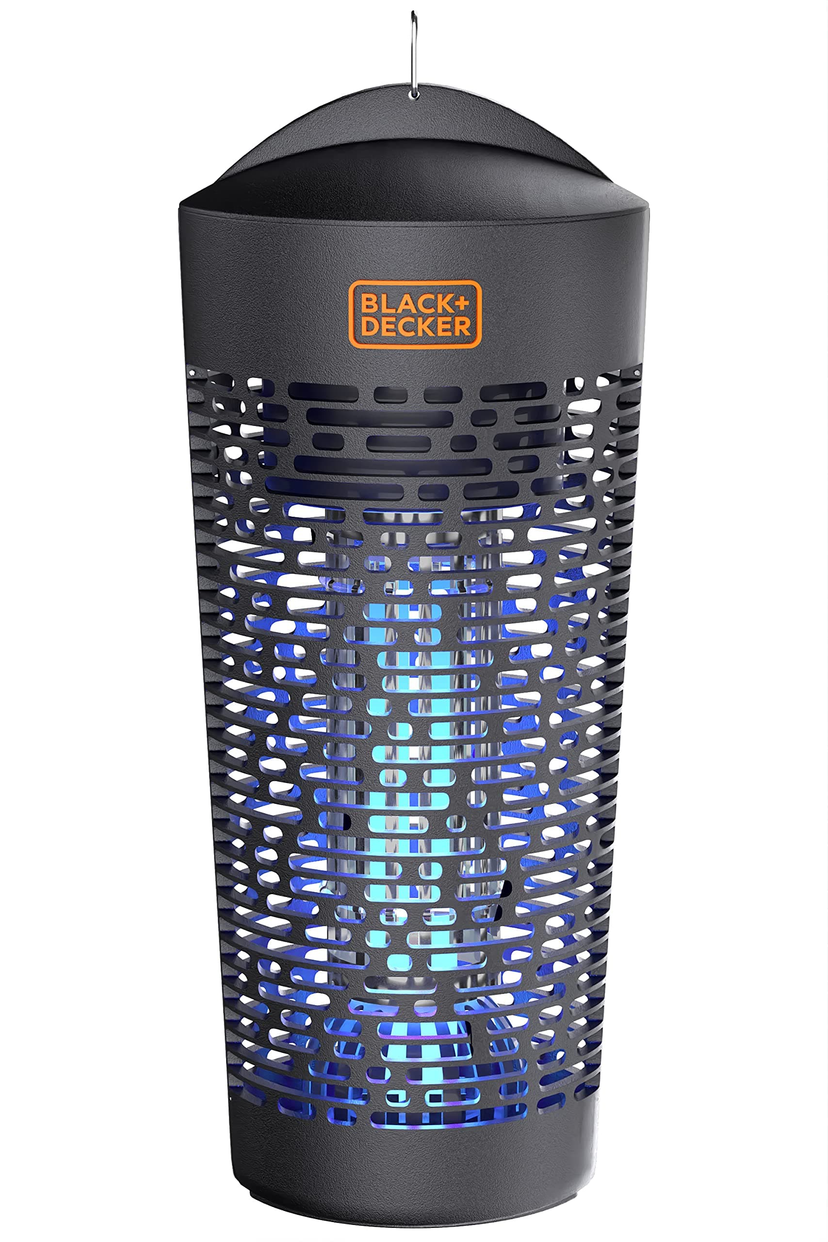 BLACK+DECKER Outdoor Bug Zapper | Electric UV Insect Catcher & Killer for Flies, Mosquitoes, Gnats & Other Small to Large Flying Pests | ½ Acre Coverage for Home, Deck, Garden, Patio, Camping & More